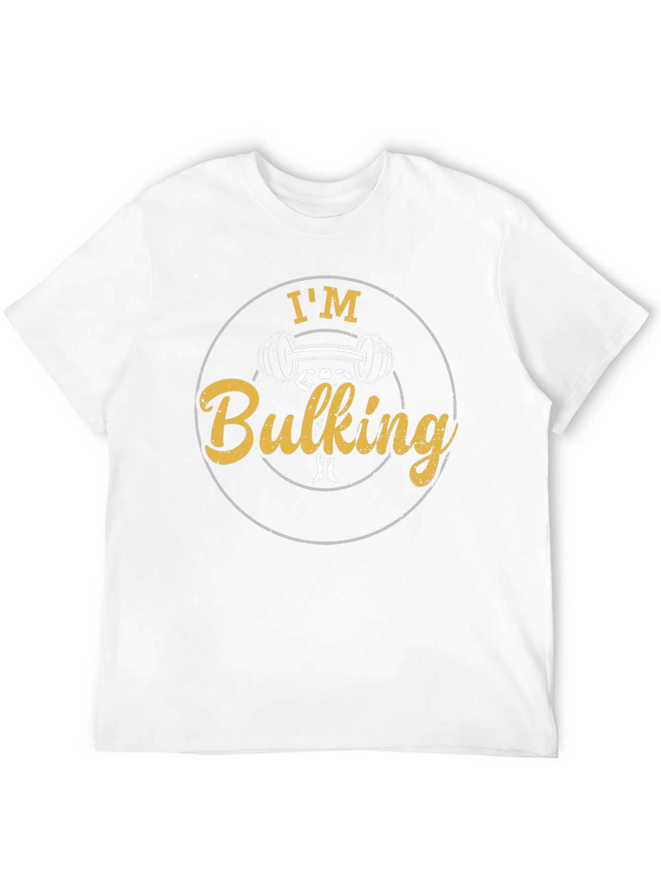 Im Bulking Black T-Shirt Fitness Gym Workout