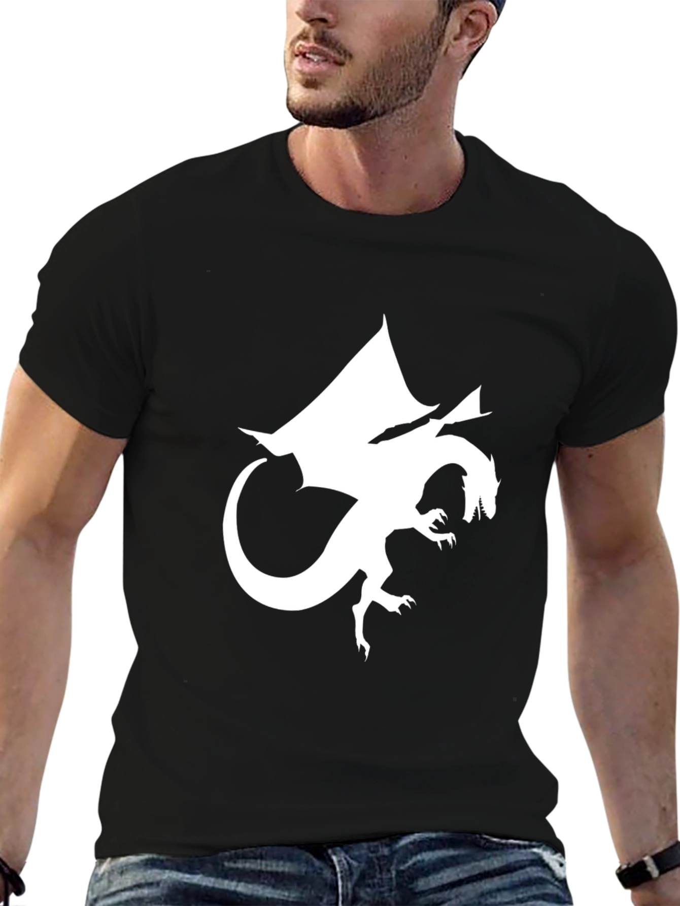 Dragon Graphic T-Shirt - Black Tee