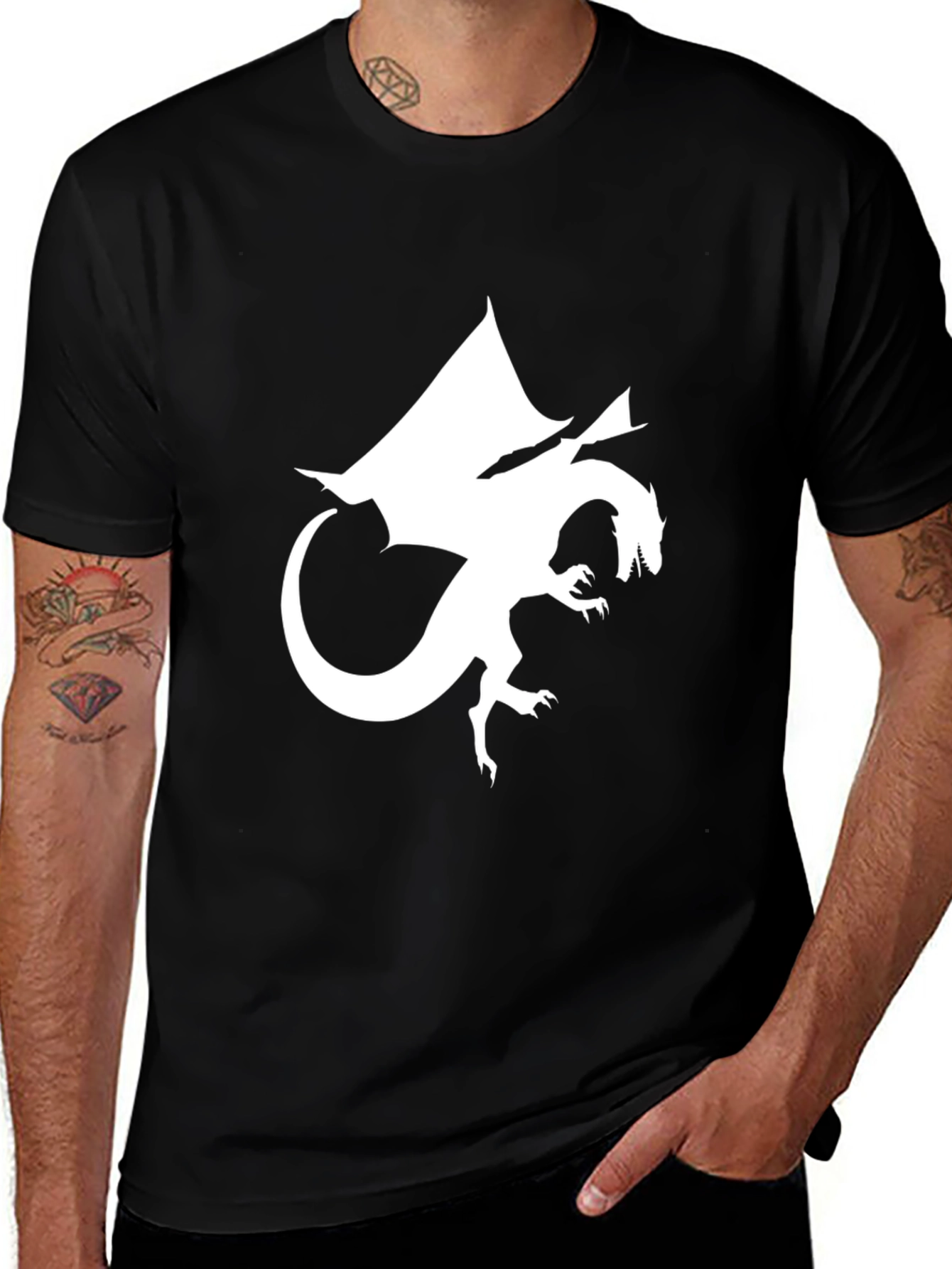 Dragon Graphic T-Shirt - Black Tee