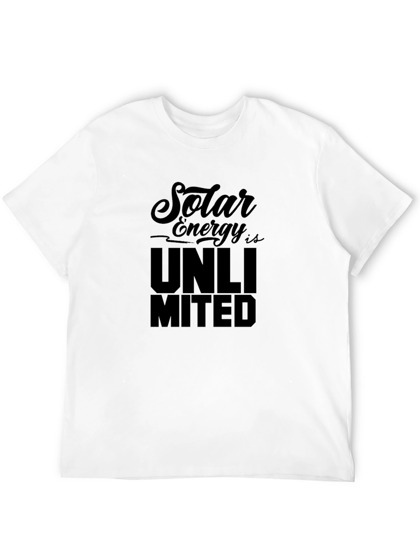 Solar Energy Unlimited Black T-Shirt