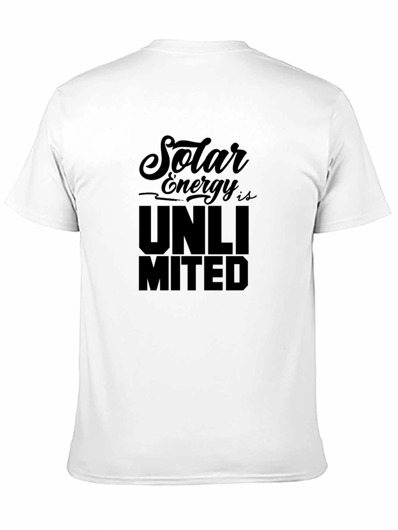 Solar Energy Unlimited Black T-Shirt