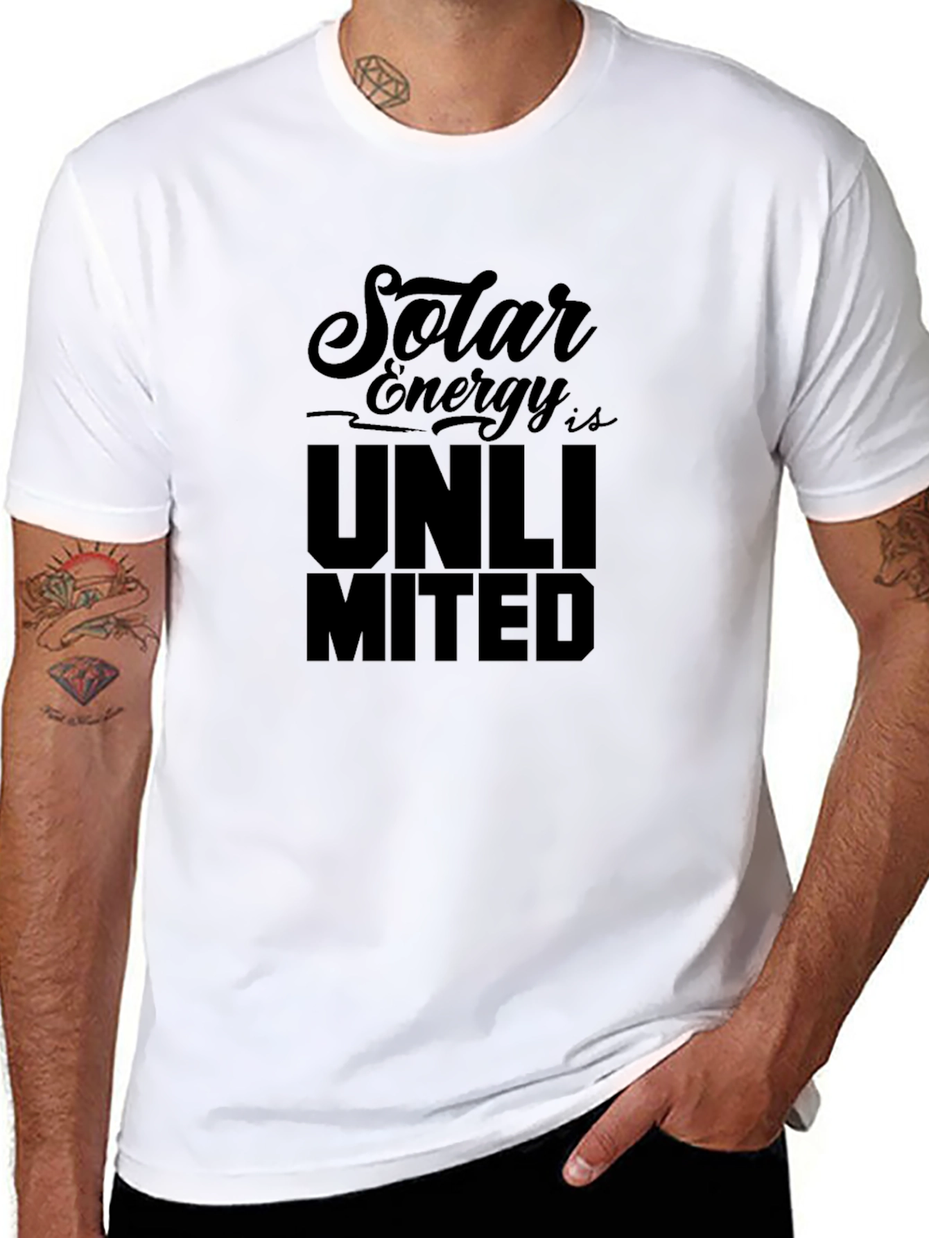 Solar Energy Unlimited Black T-Shirt