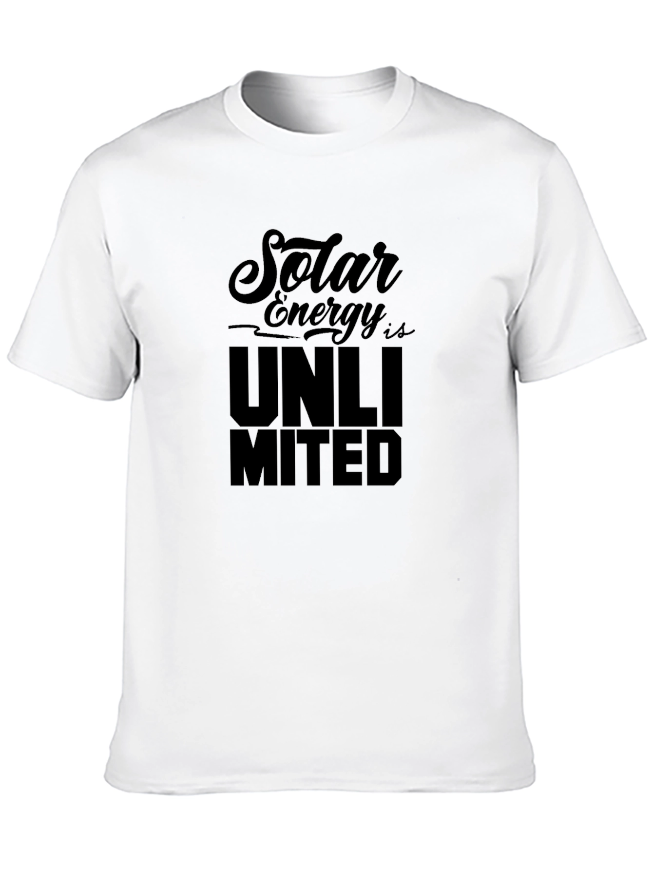 Solar Energy Unlimited Black T-Shirt