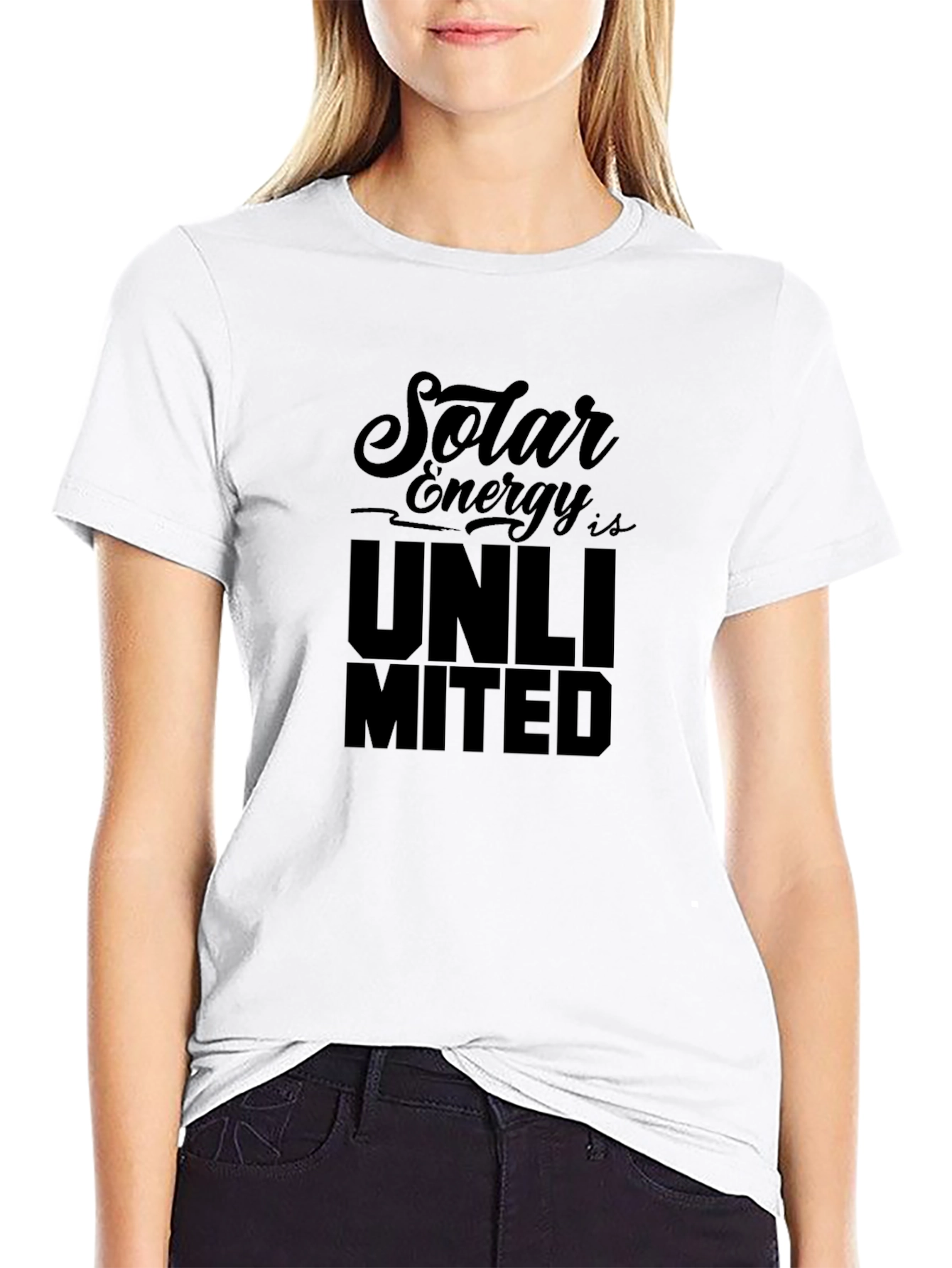 Solar Energy Unlimited Black T-Shirt