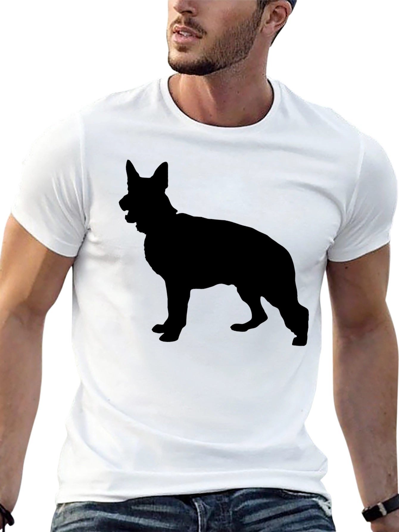 German Shepherd Silhouette T-Shirt