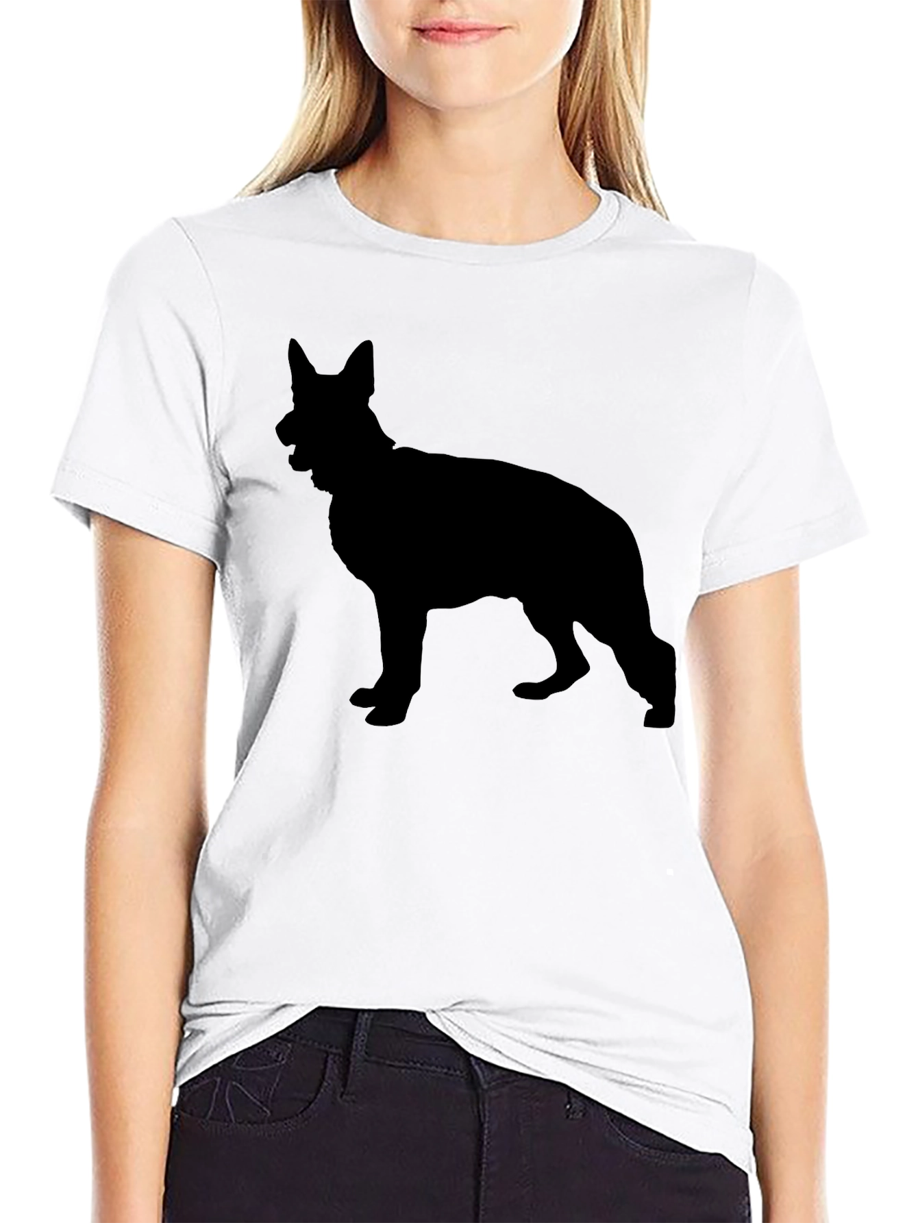 German Shepherd Silhouette T-Shirt