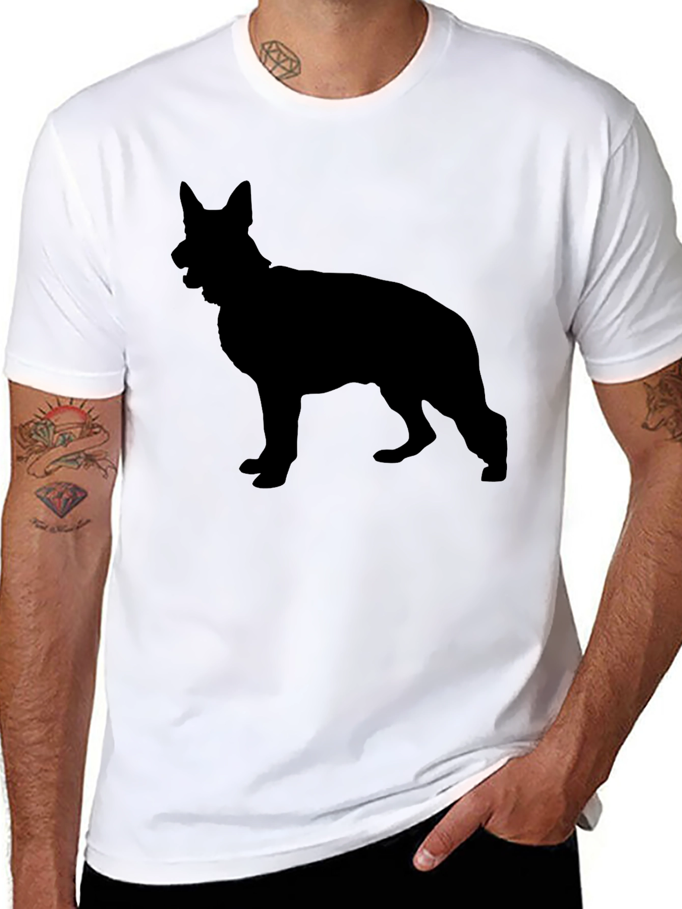 German Shepherd Silhouette T-Shirt