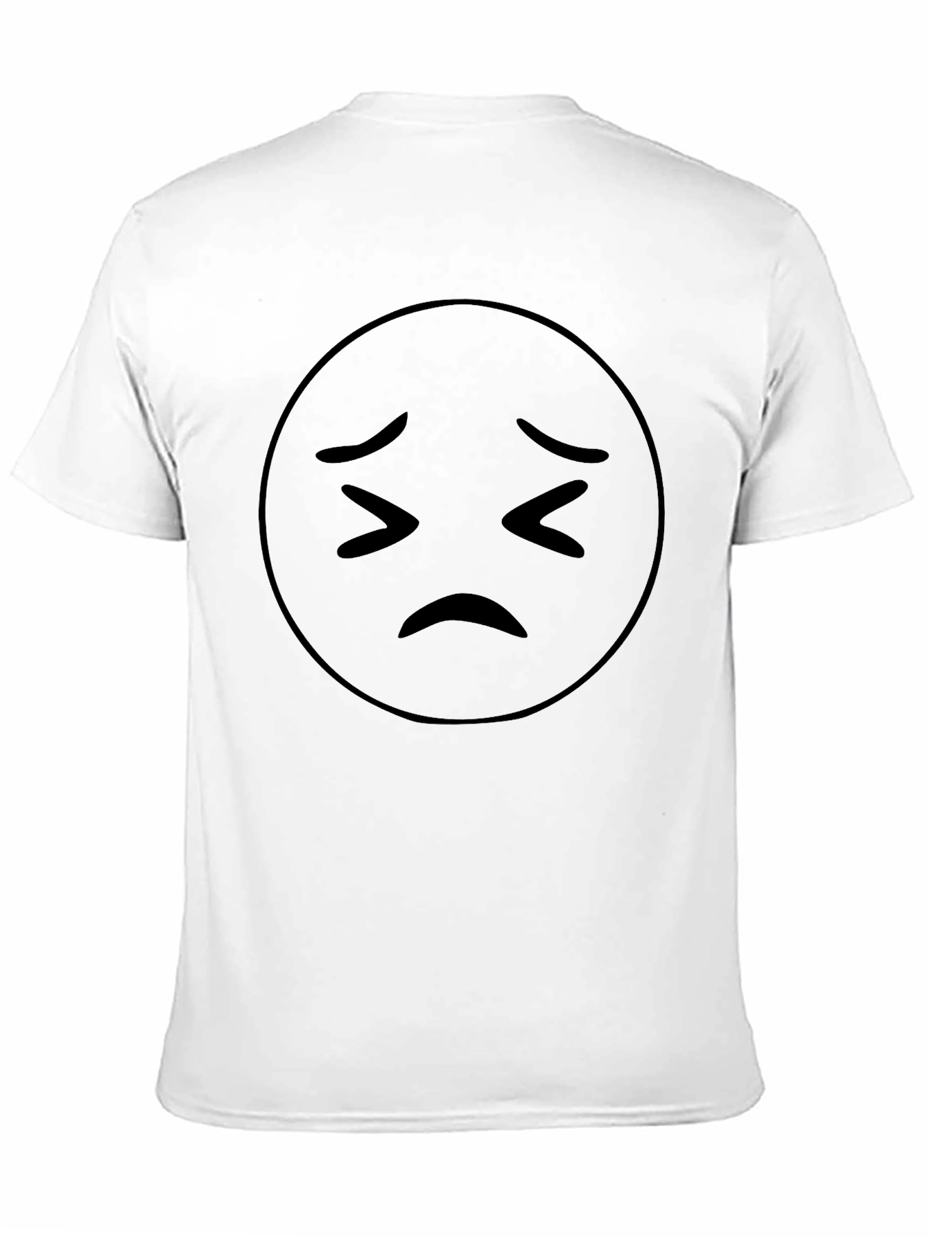 Sad Emoji Black T-Shirt