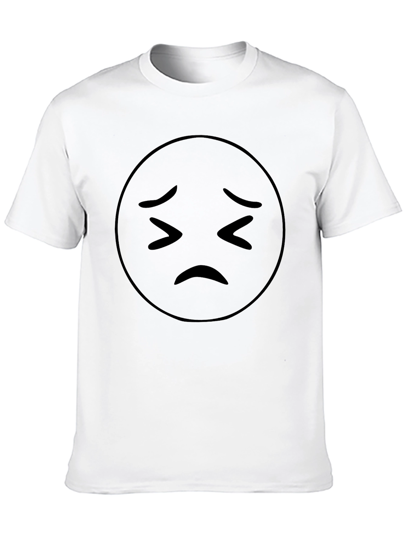 Sad Emoji Black T-Shirt