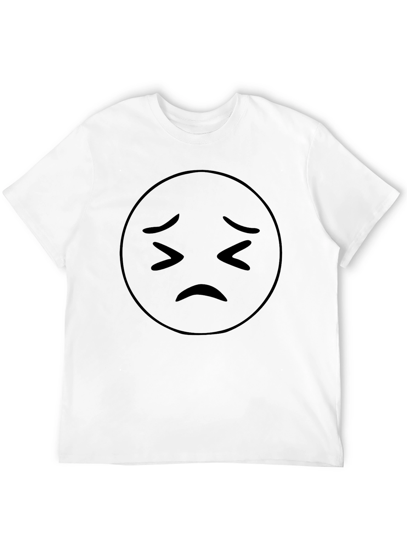 Sad Emoji Black T-Shirt