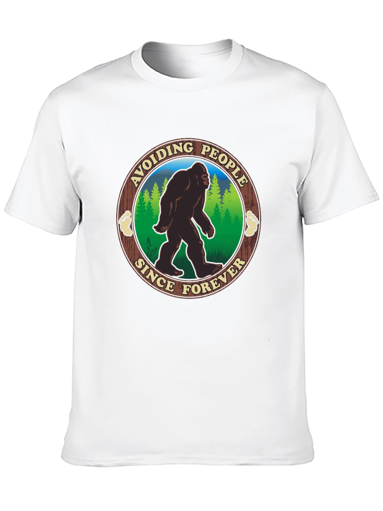 Avoiding People Since Forever Bigfoot T-Shirt