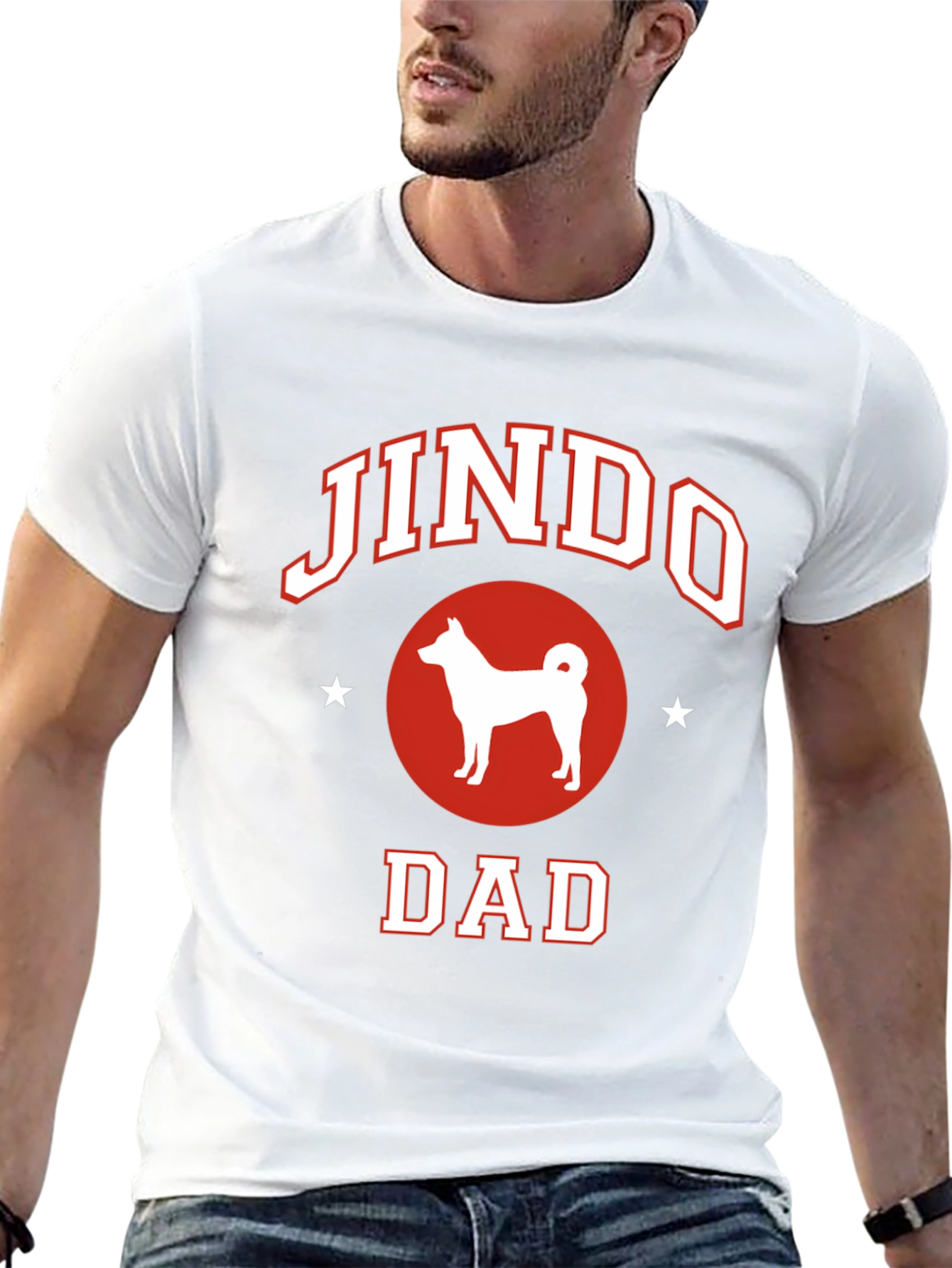 Jindo Dad T-Shirt - Dog Lover Apparel