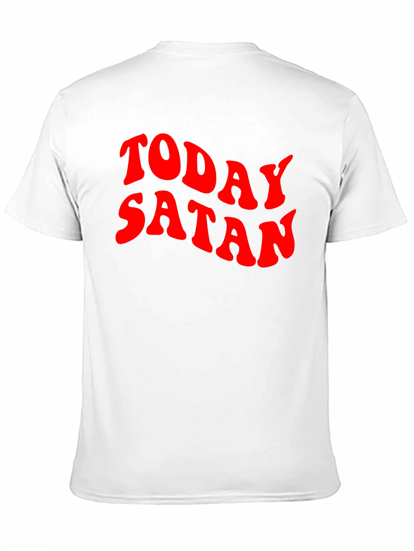Today Satan Graphic Tee - Black Cotton T-Shirt