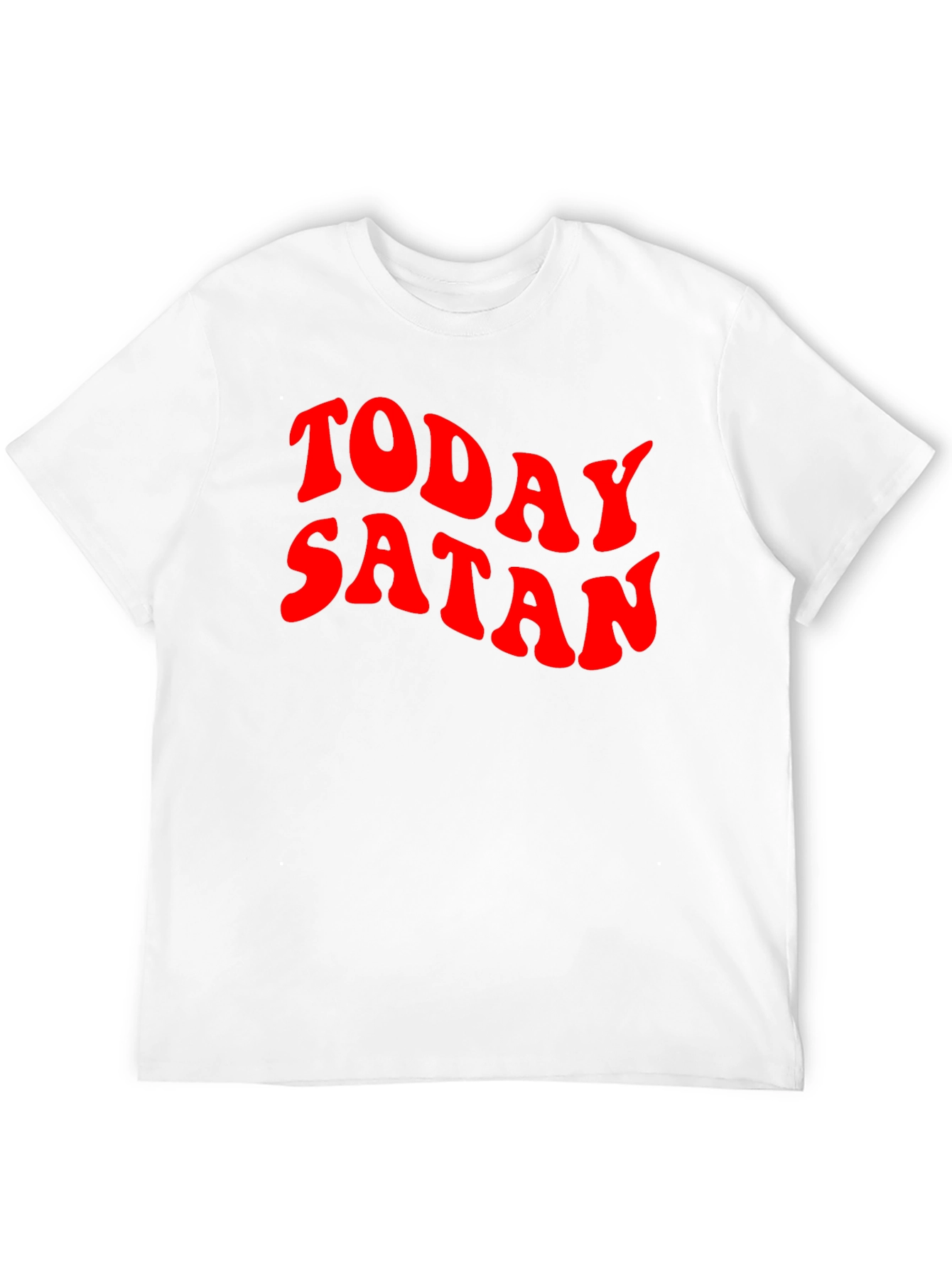 Today Satan Graphic Tee - Black Cotton T-Shirt