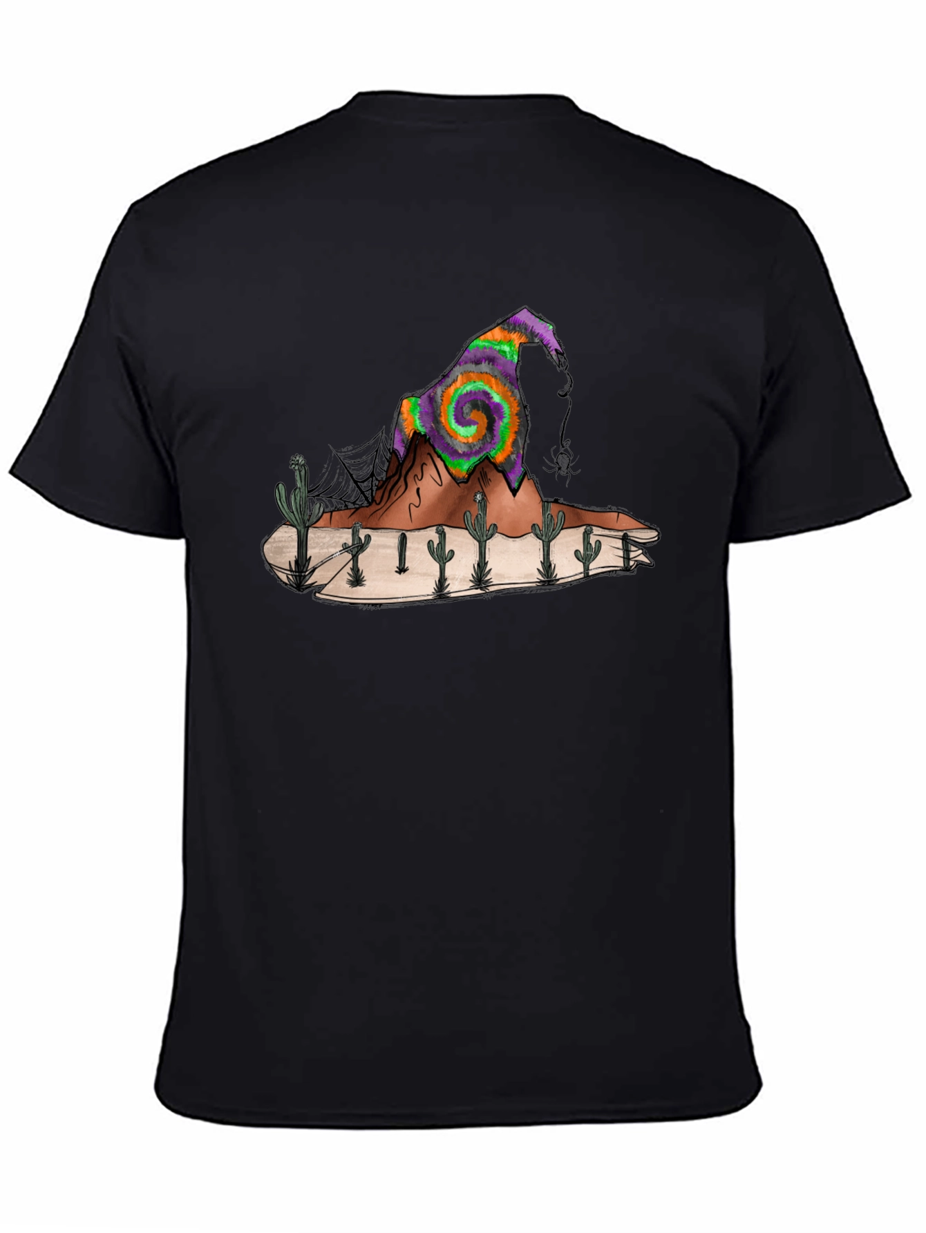 Desert Witch Hat Graphic Tee - Mens Black T-Shirt