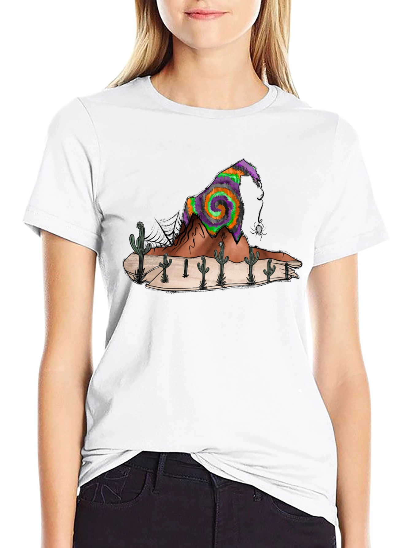 Desert Witch Hat Graphic Tee - Mens Black T-Shirt