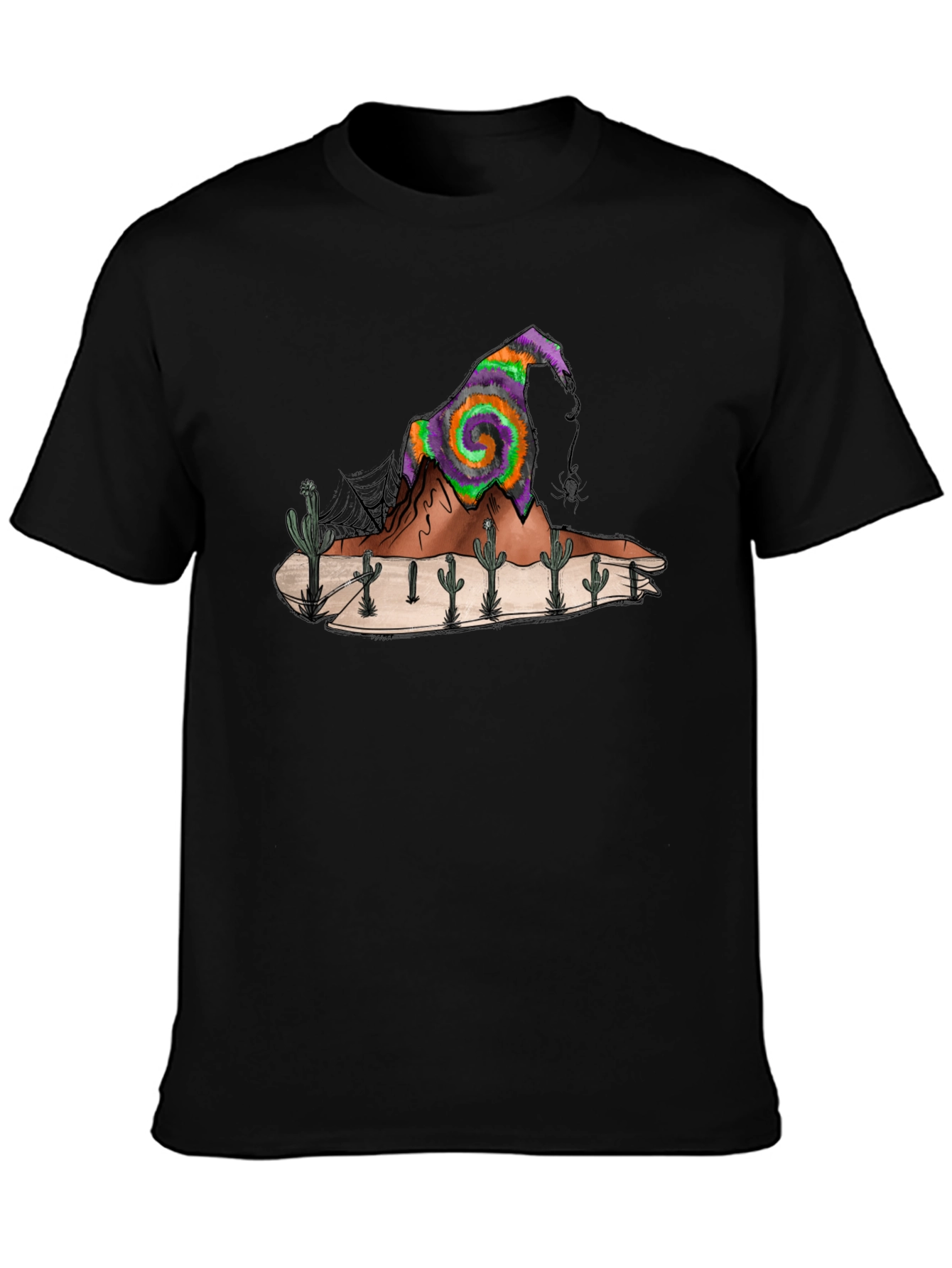 Desert Witch Hat Graphic Tee - Mens Black T-Shirt