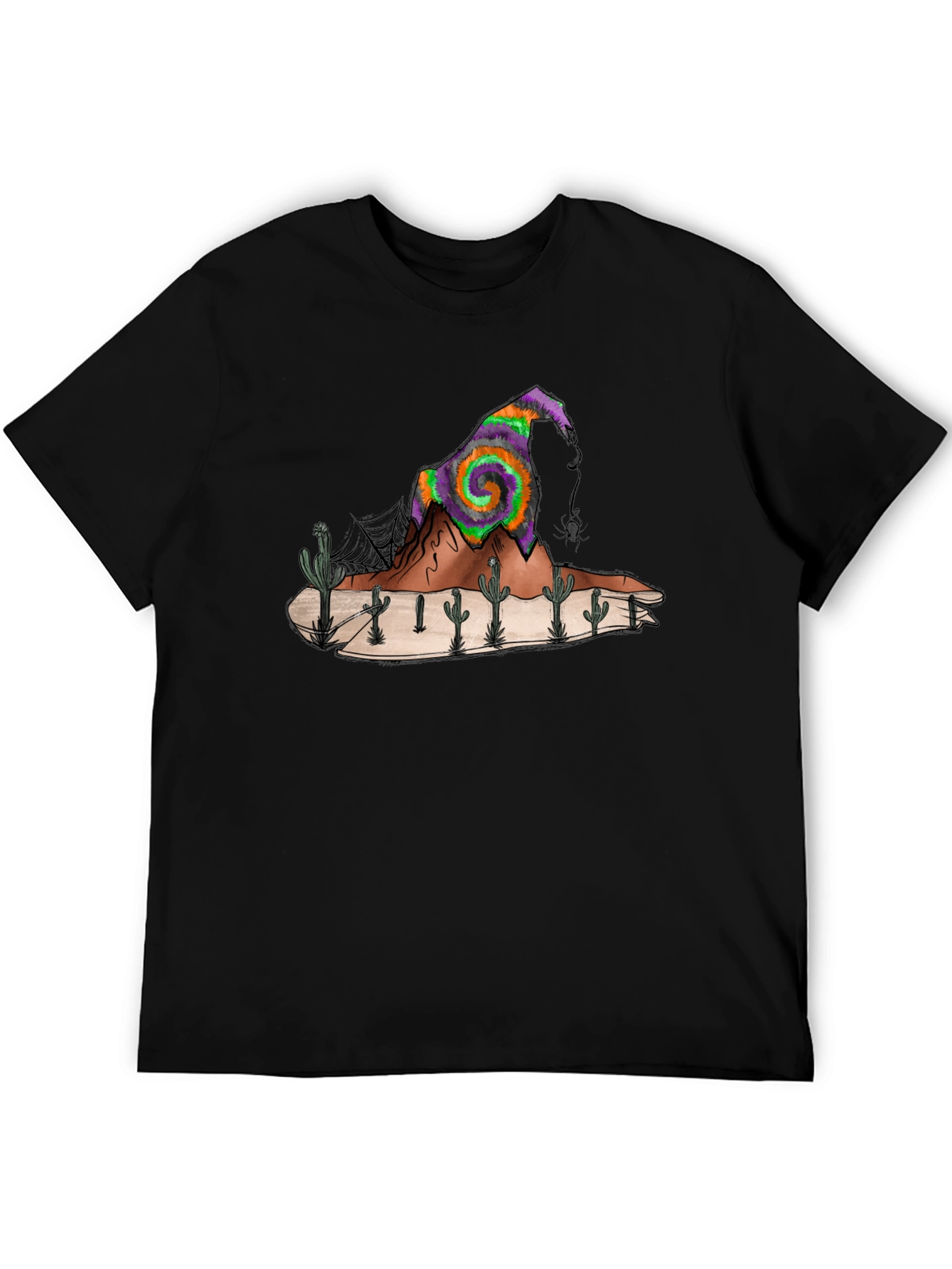 Desert Witch Hat Graphic Tee - Mens Black T-Shirt