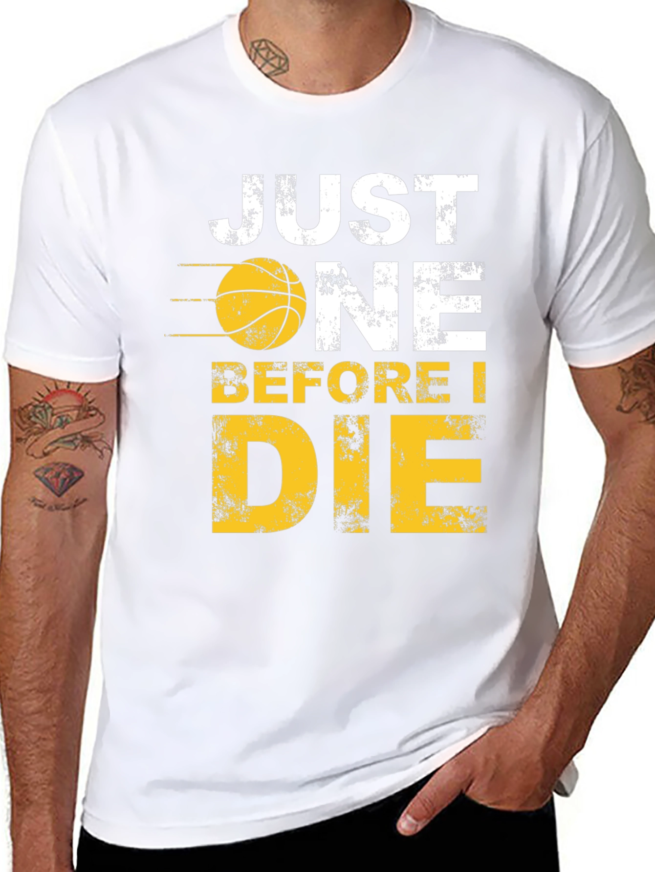 Just One Before I Die Basketball Graphic Tee
