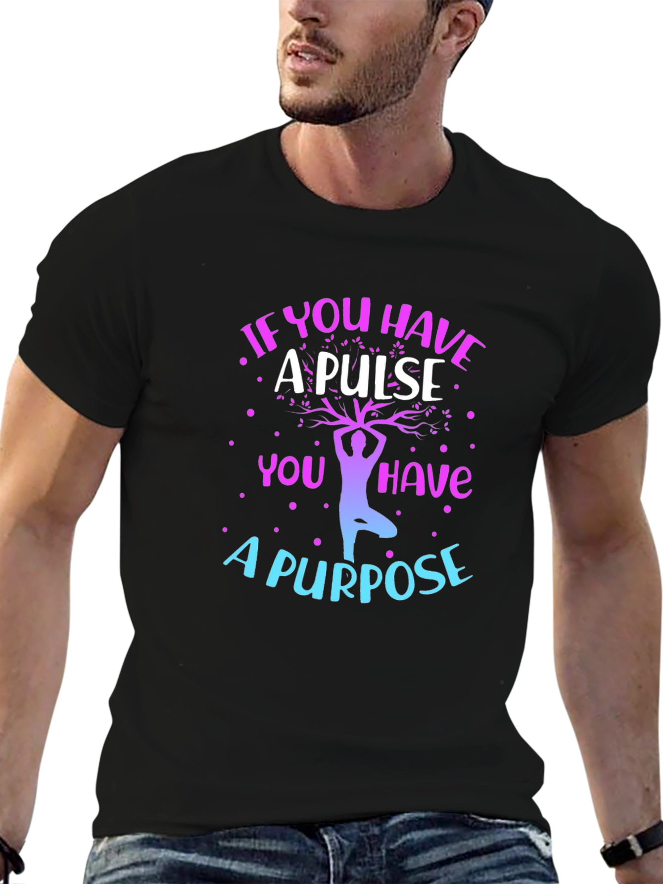 Inspirational Yoga T-Shirt - A Pulse A Purpose