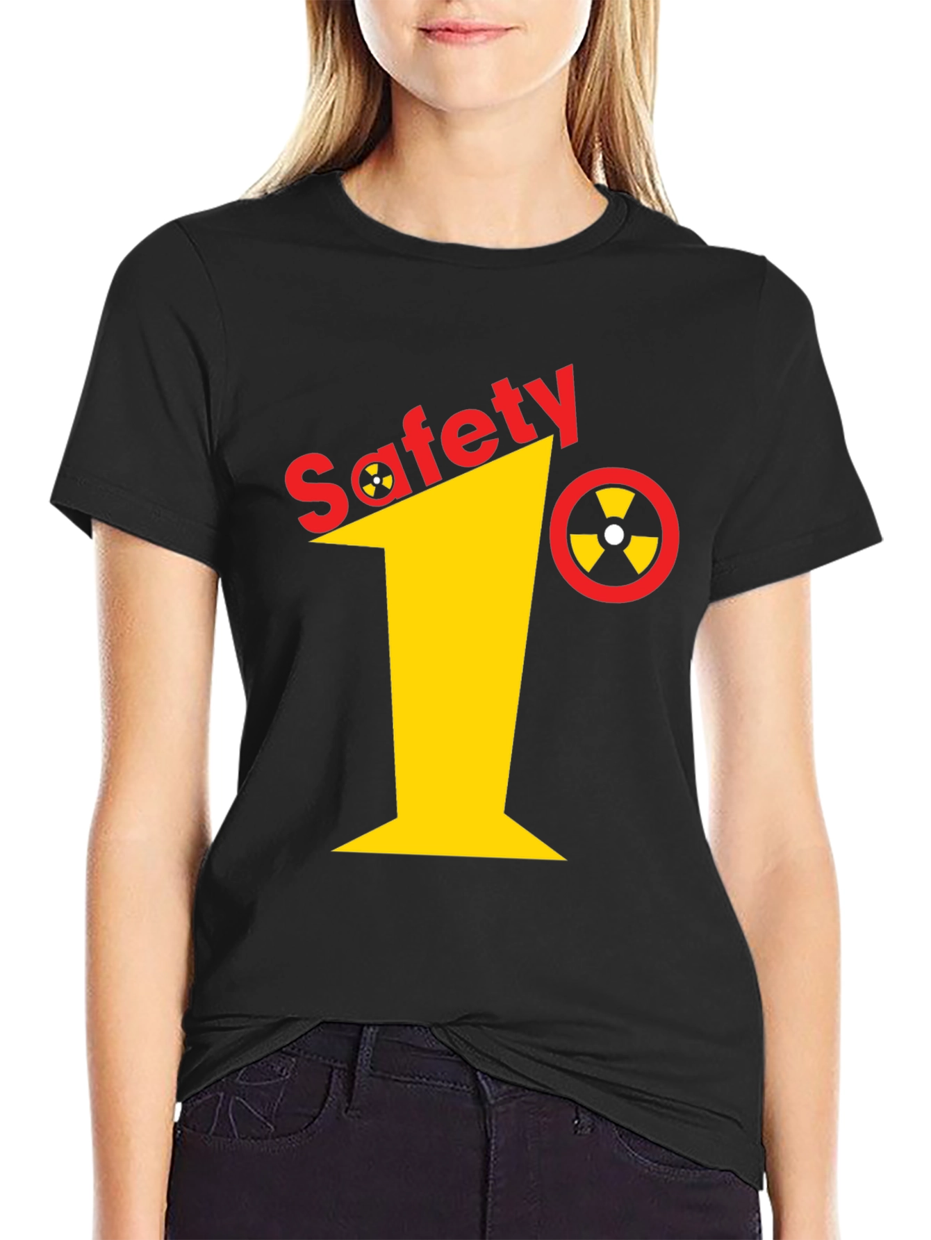 Safety First T-Shirt Black Graphic Tee
