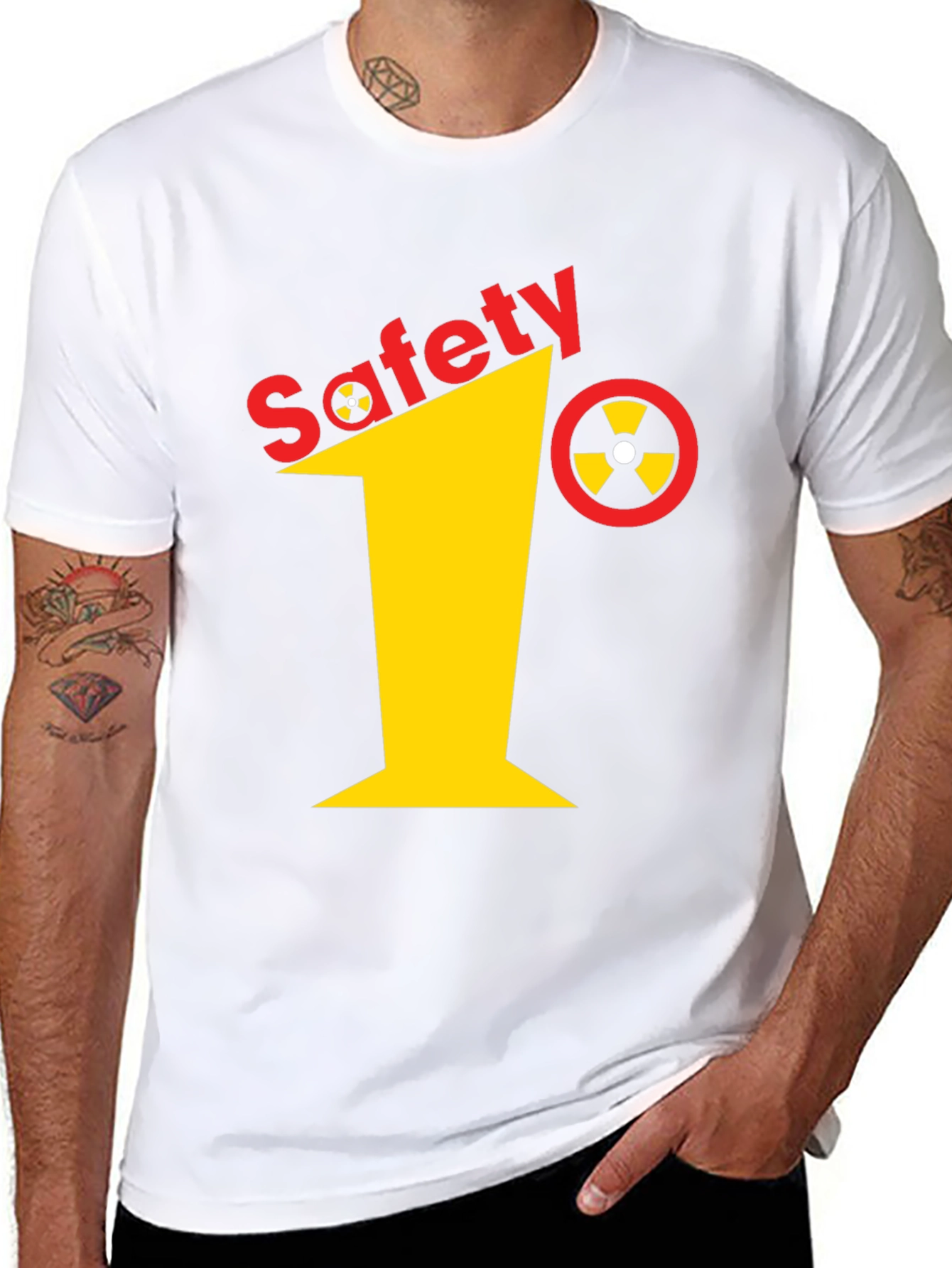 Safety First T-Shirt Black Graphic Tee