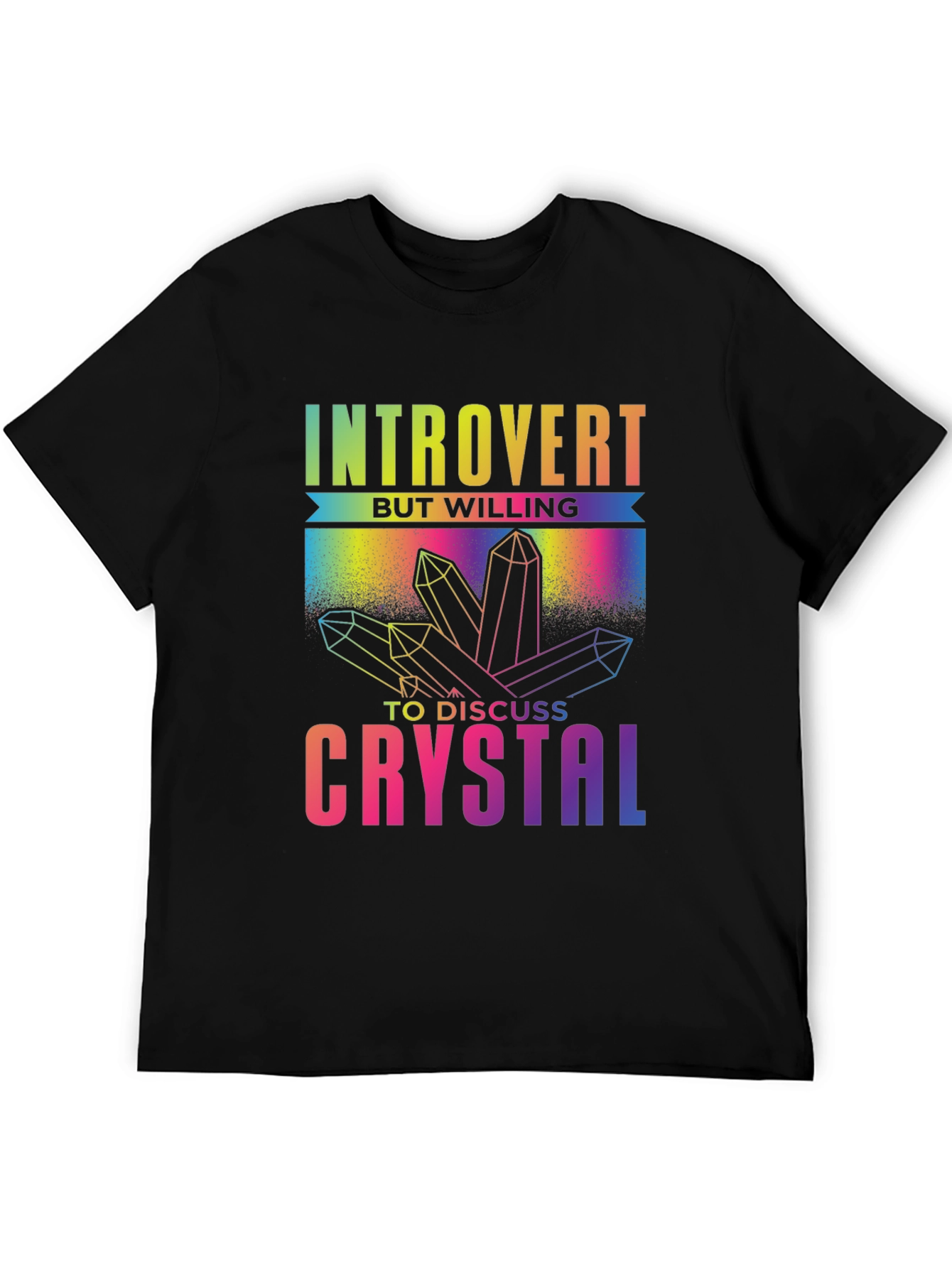 Introvert Crystal Lover Graphic T-Shirt