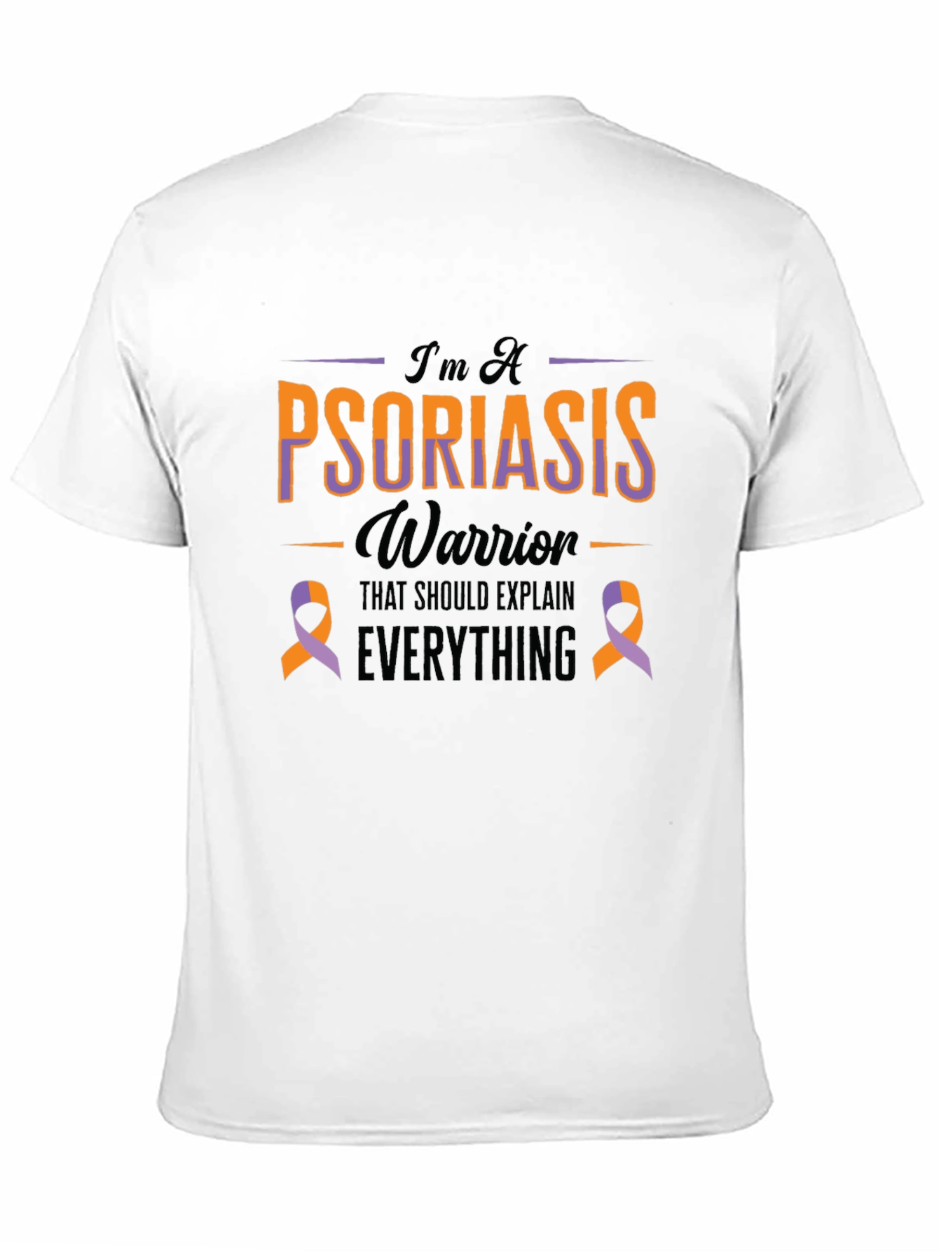 Psoriasis Warrior T-Shirt - Awareness Ribbon