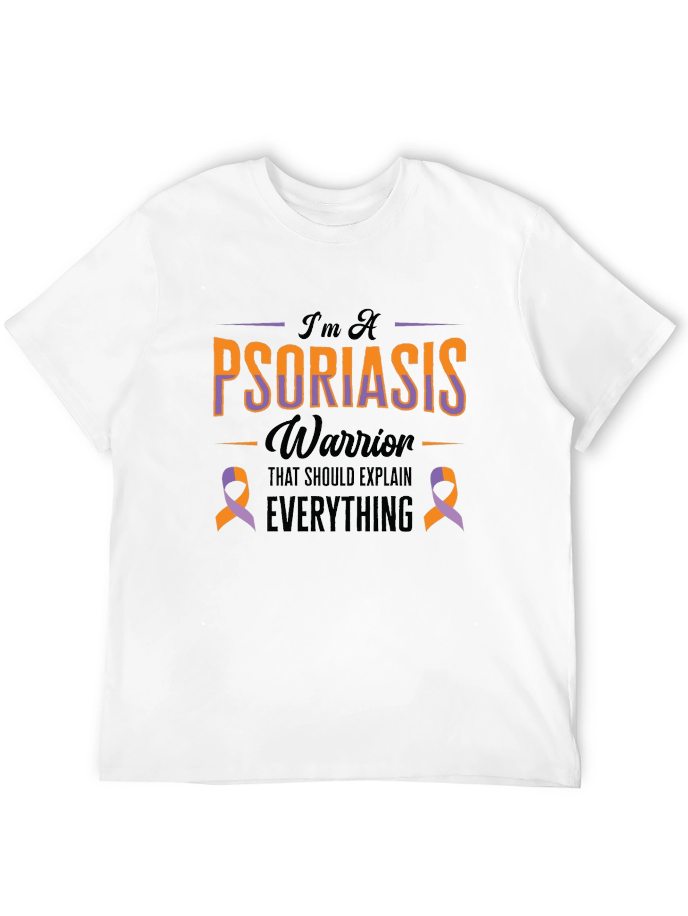 Psoriasis Warrior T-Shirt - Awareness Ribbon