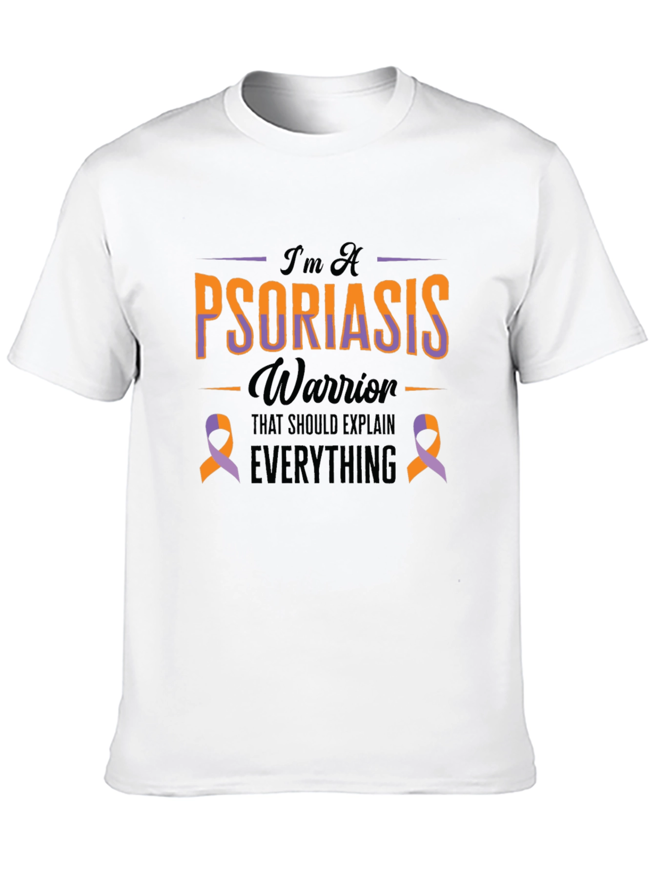 Psoriasis Warrior T-Shirt - Awareness Ribbon