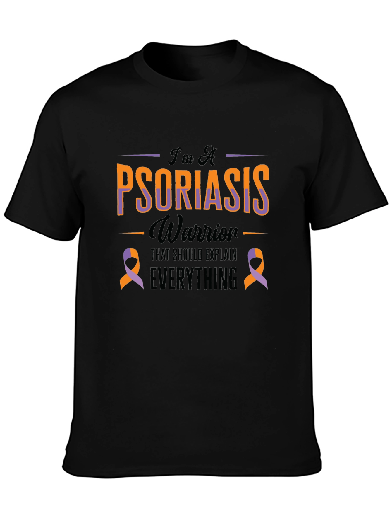 Psoriasis Warrior T-Shirt - Awareness Ribbon