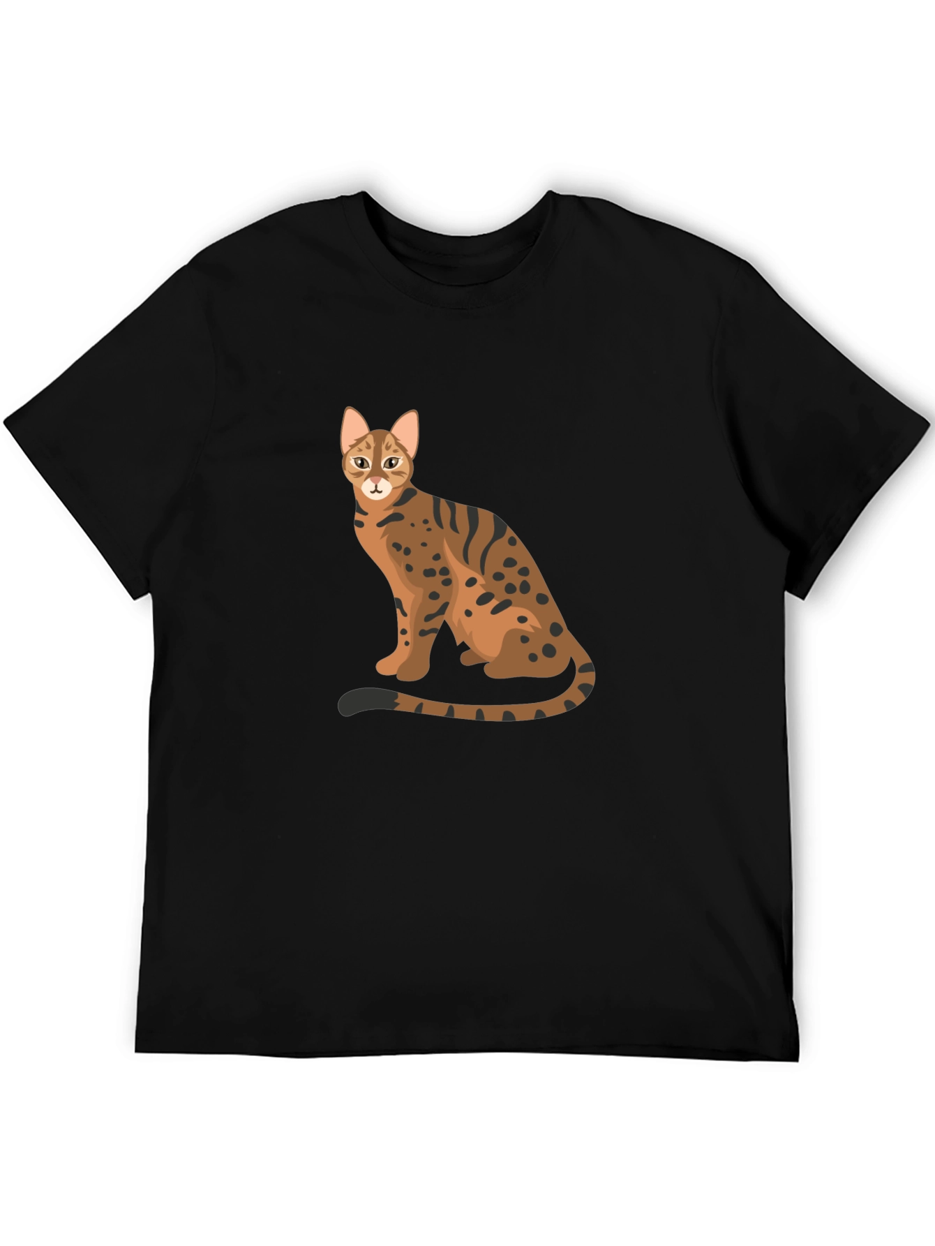 Cool Cat Graphic Tee - Unisex Black T-Shirt