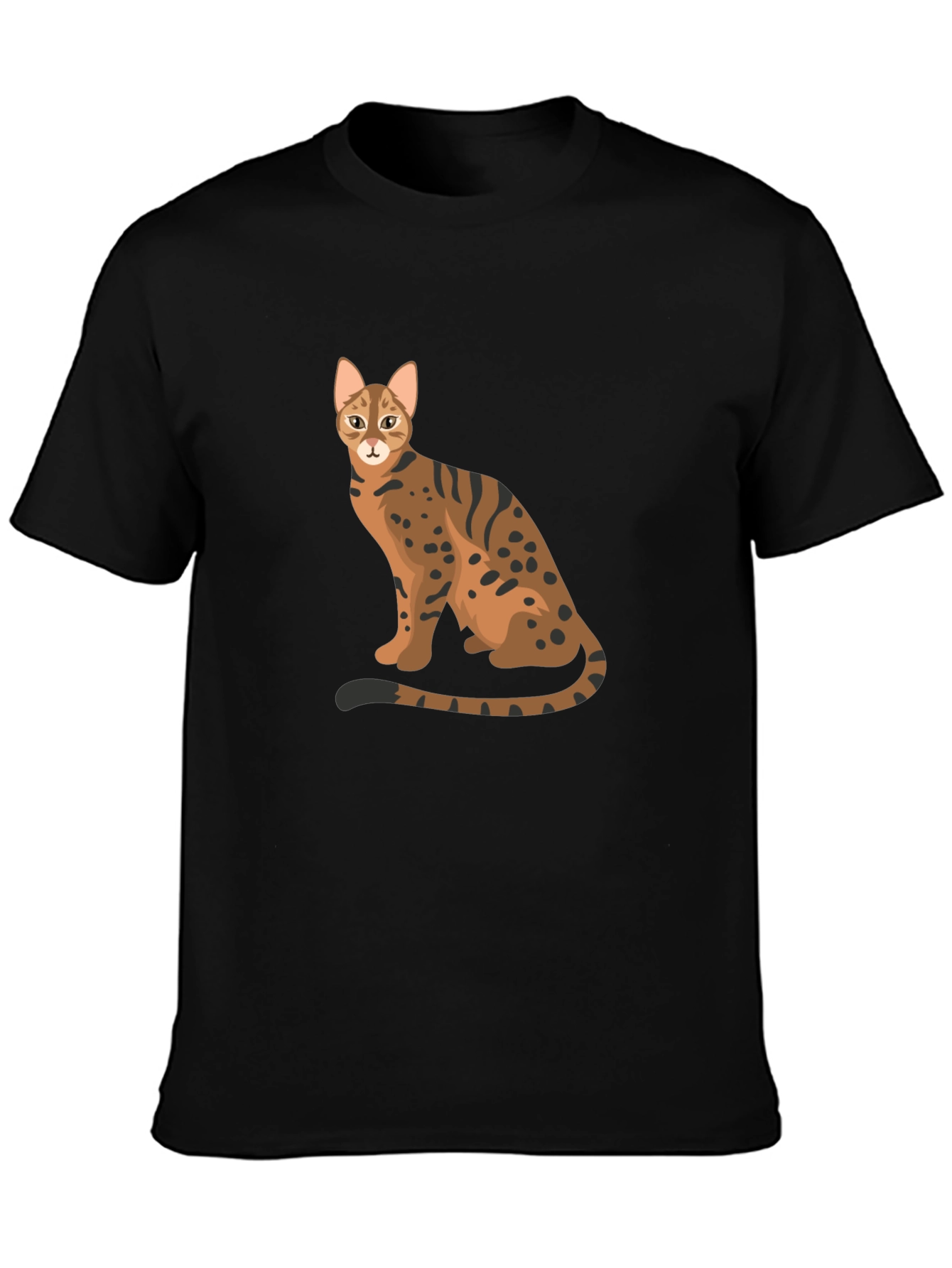 Cool Cat Graphic Tee - Unisex Black T-Shirt