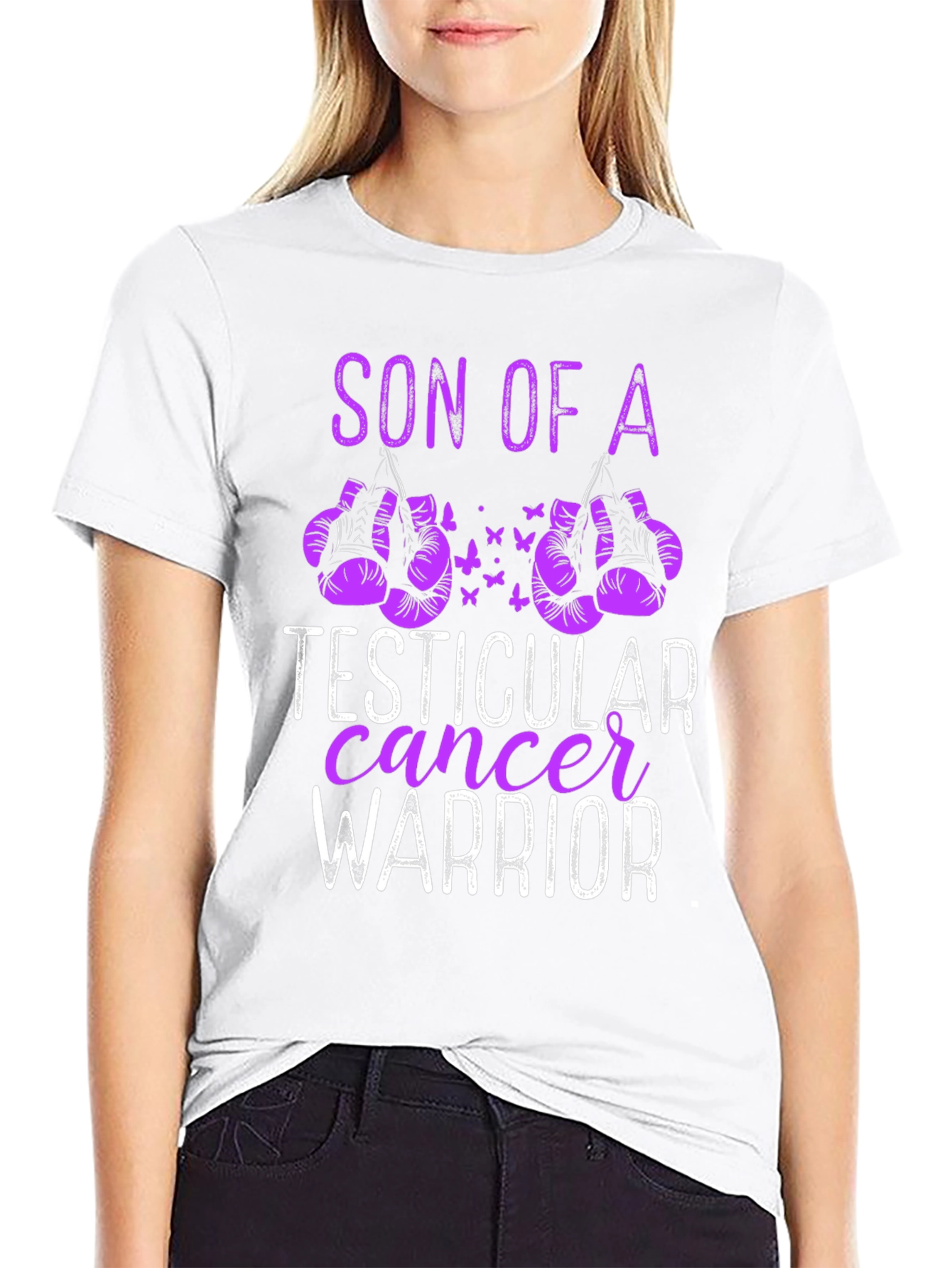 Son of a Testicular Cancer Warrior T-Shirt