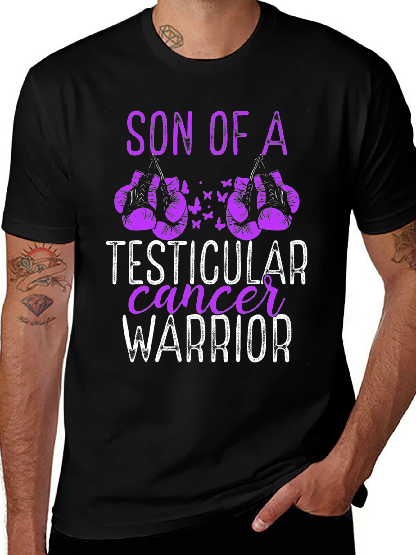 Son of a Testicular Cancer Warrior T-Shirt