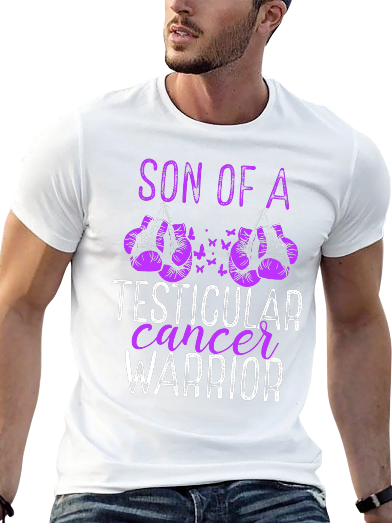 Son of a Testicular Cancer Warrior T-Shirt