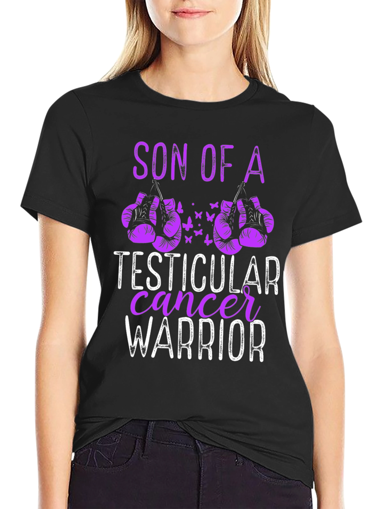 Son of a Testicular Cancer Warrior T-Shirt