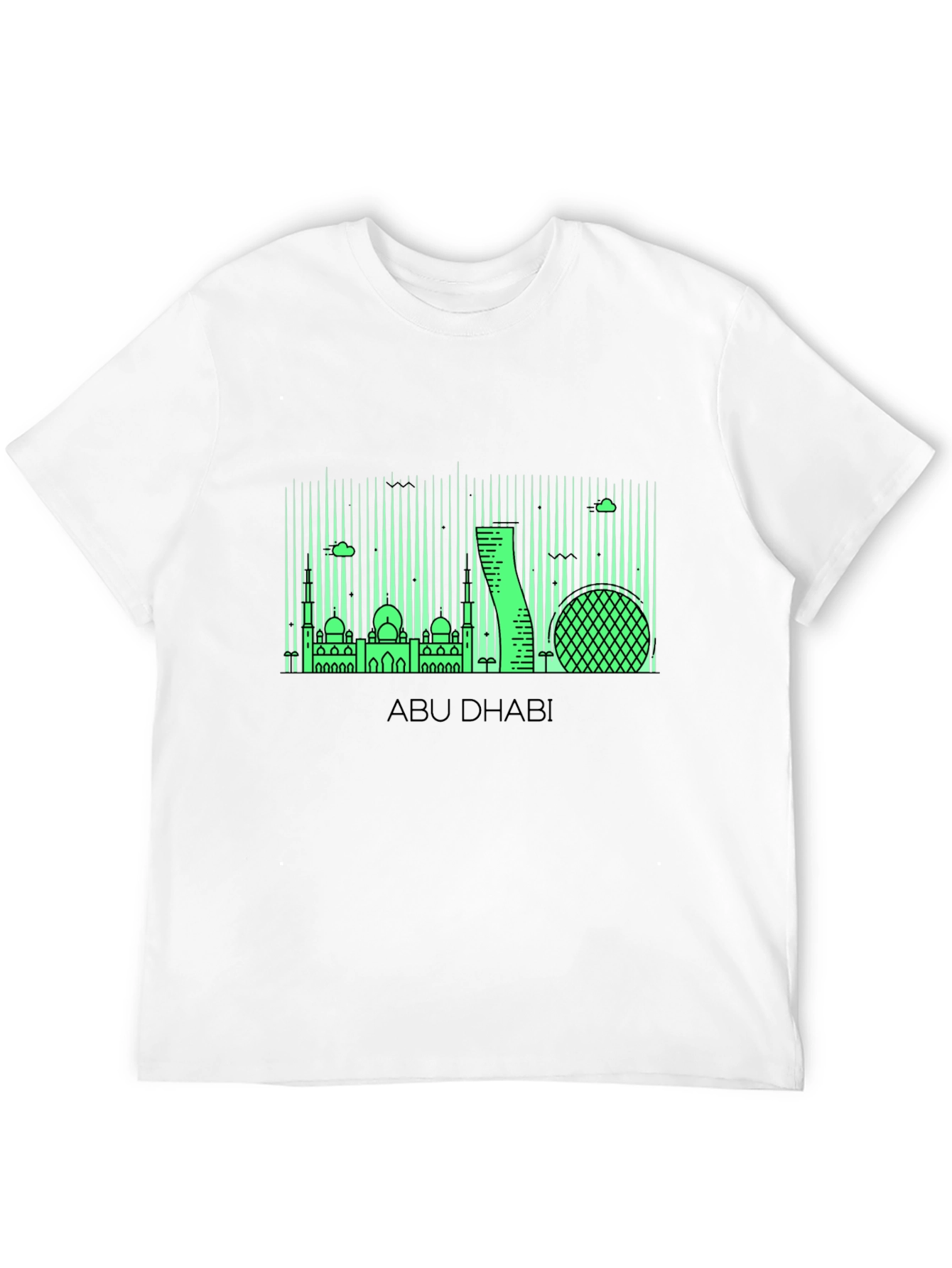 Abu Dhabi Skyline Graphic T-Shirt
