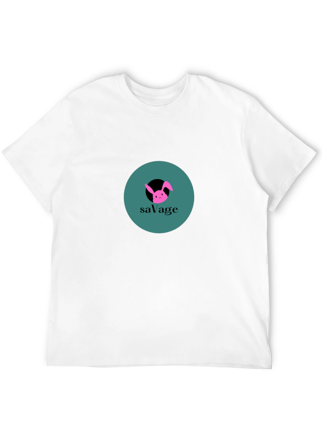 Savage Bunny Graphic Tee - Black