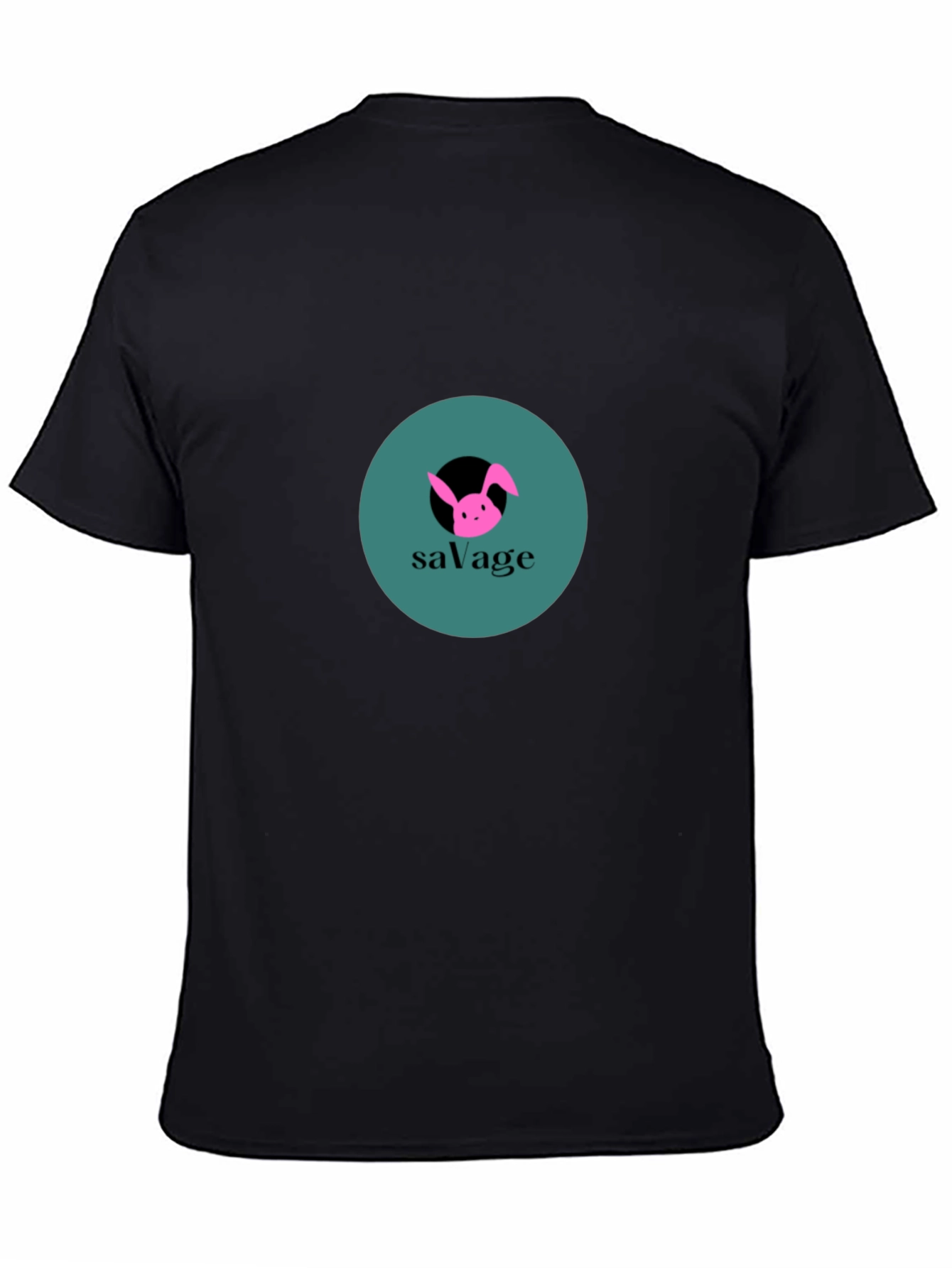 Savage Bunny Graphic Tee - Black