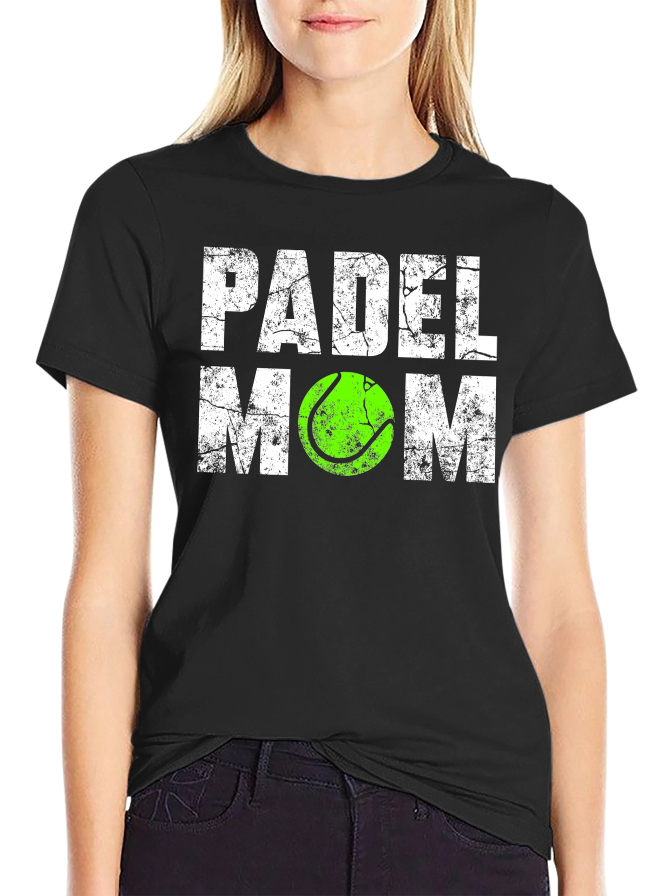 Padel Mom Graphic Tee - Tennis Ball Design