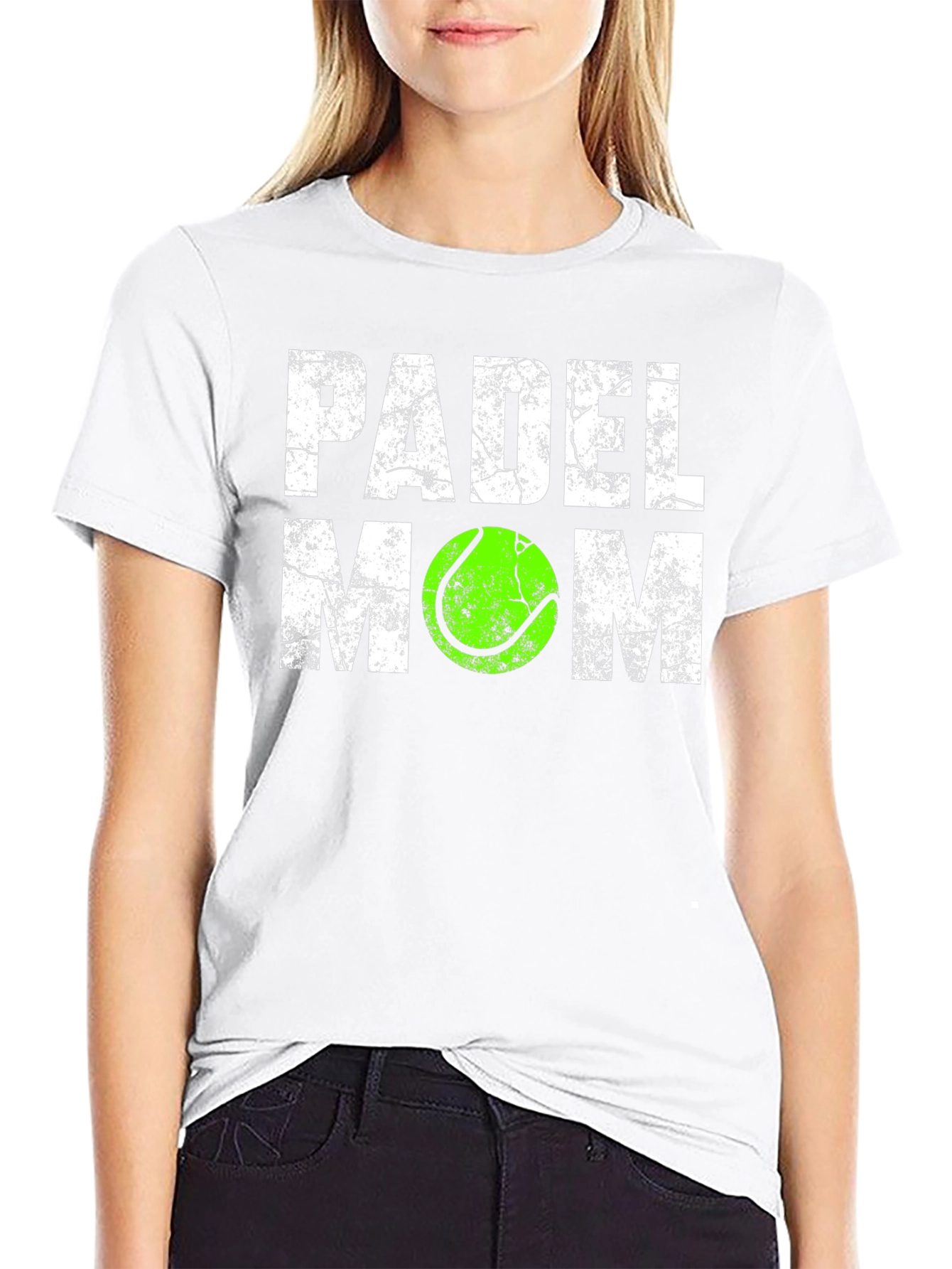 Padel Mom Graphic Tee - Tennis Ball Design