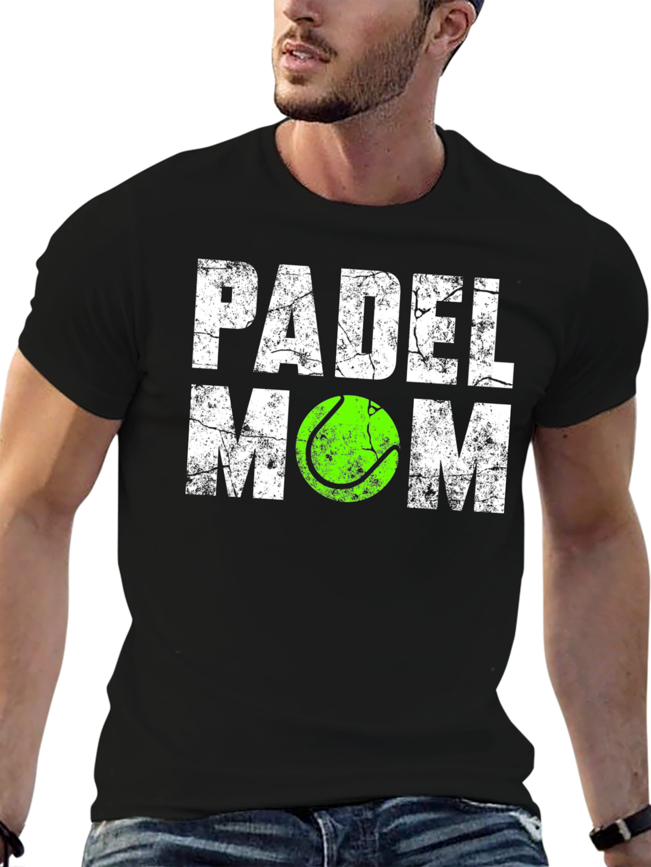 Padel Mom Graphic Tee - Tennis Ball Design