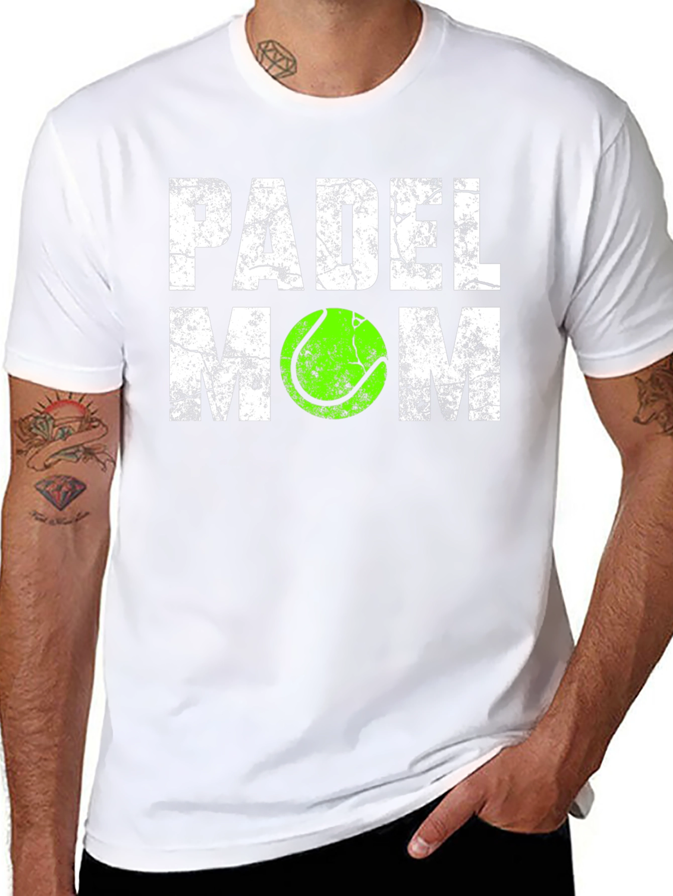 Padel Mom Graphic Tee - Tennis Ball Design