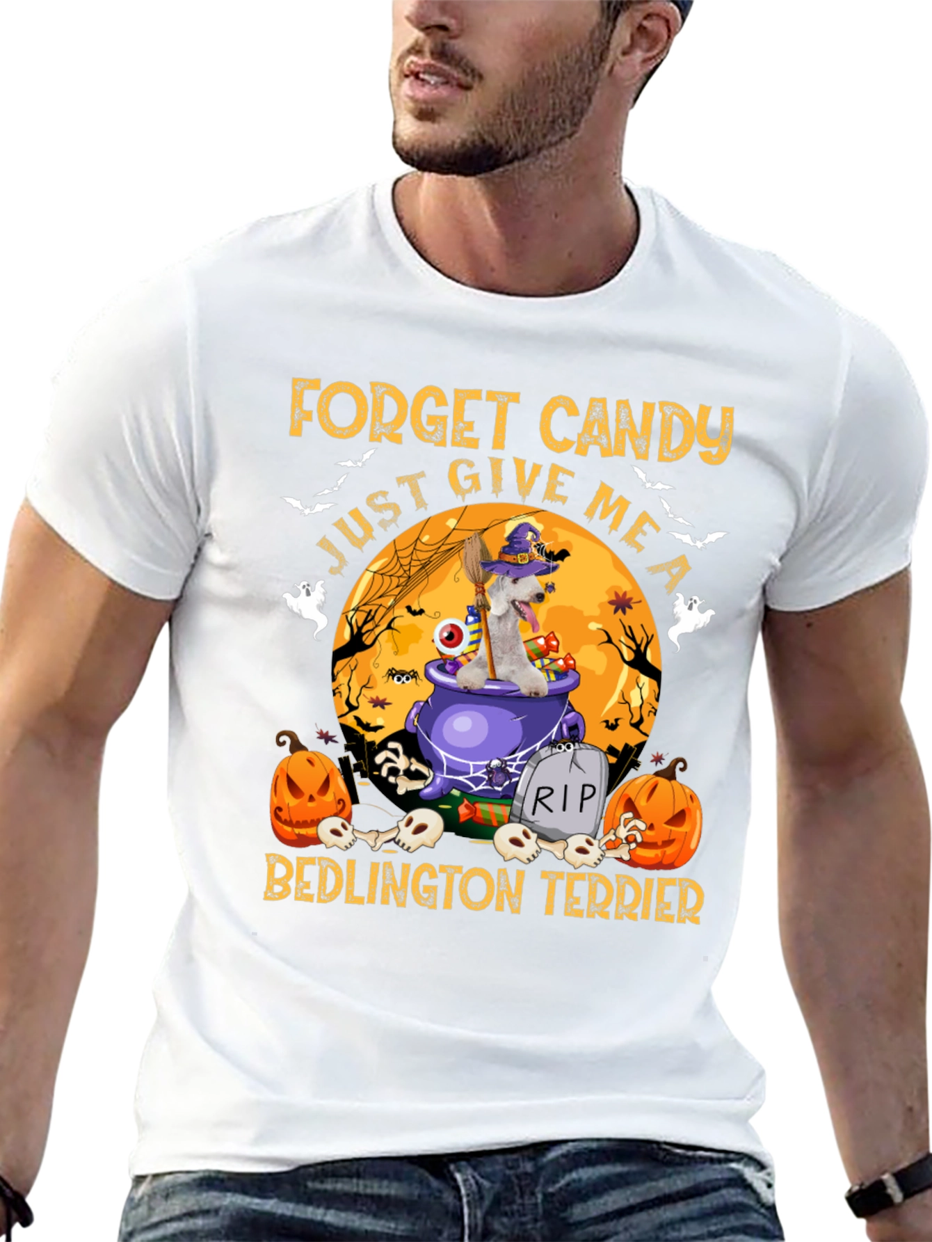 Halloween Bedlington Terrier T-Shirt