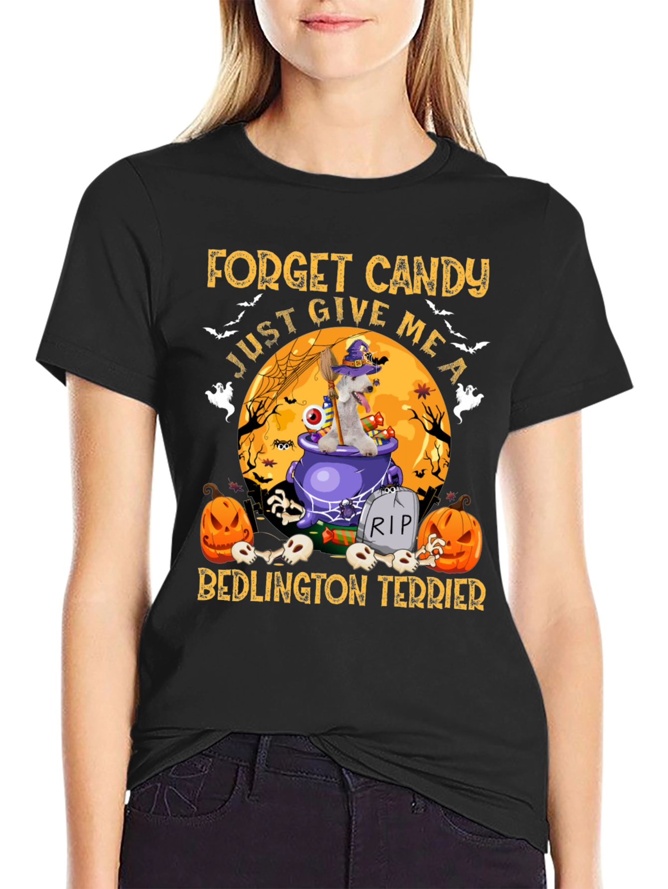 Halloween Bedlington Terrier T-Shirt