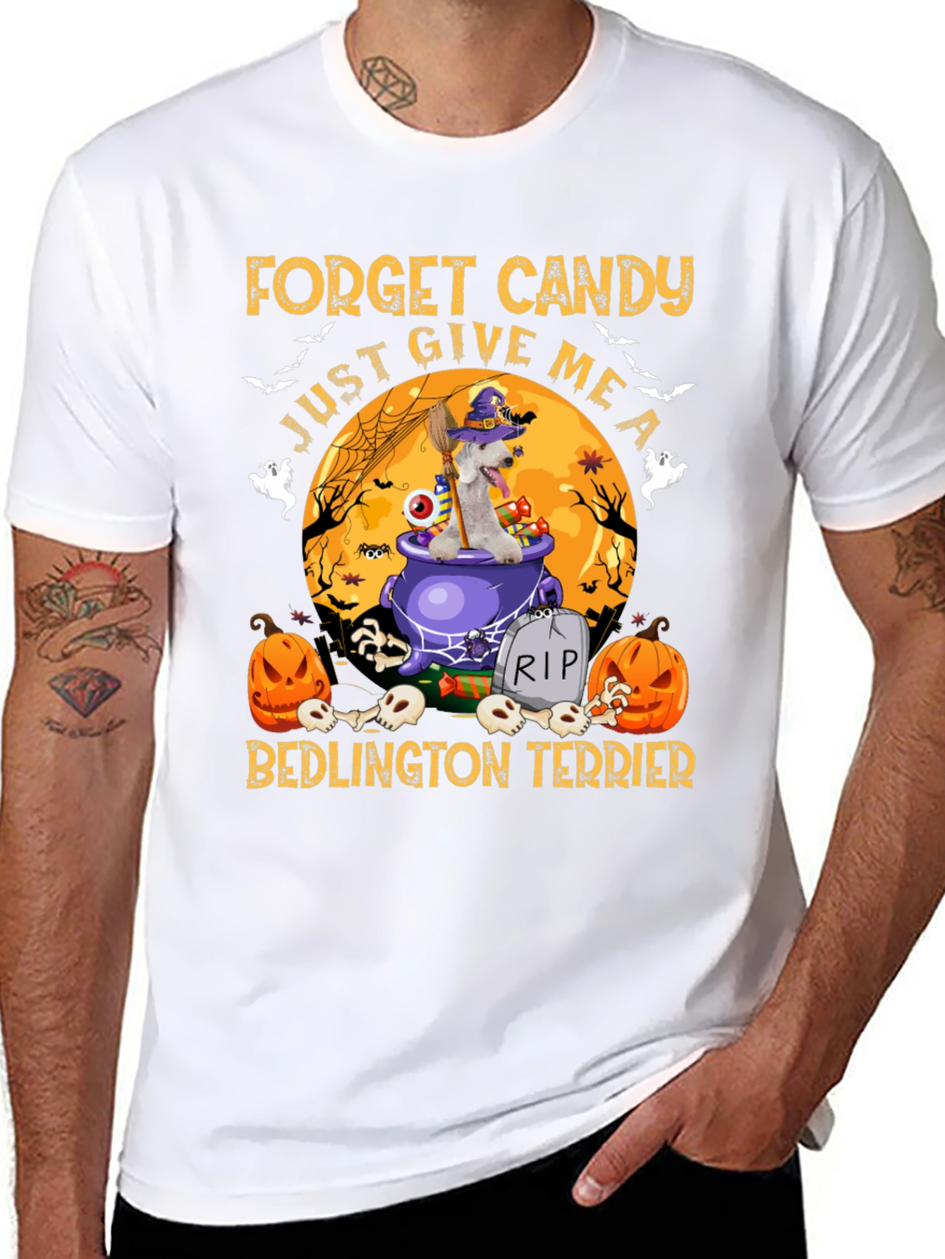 Halloween Bedlington Terrier T-Shirt