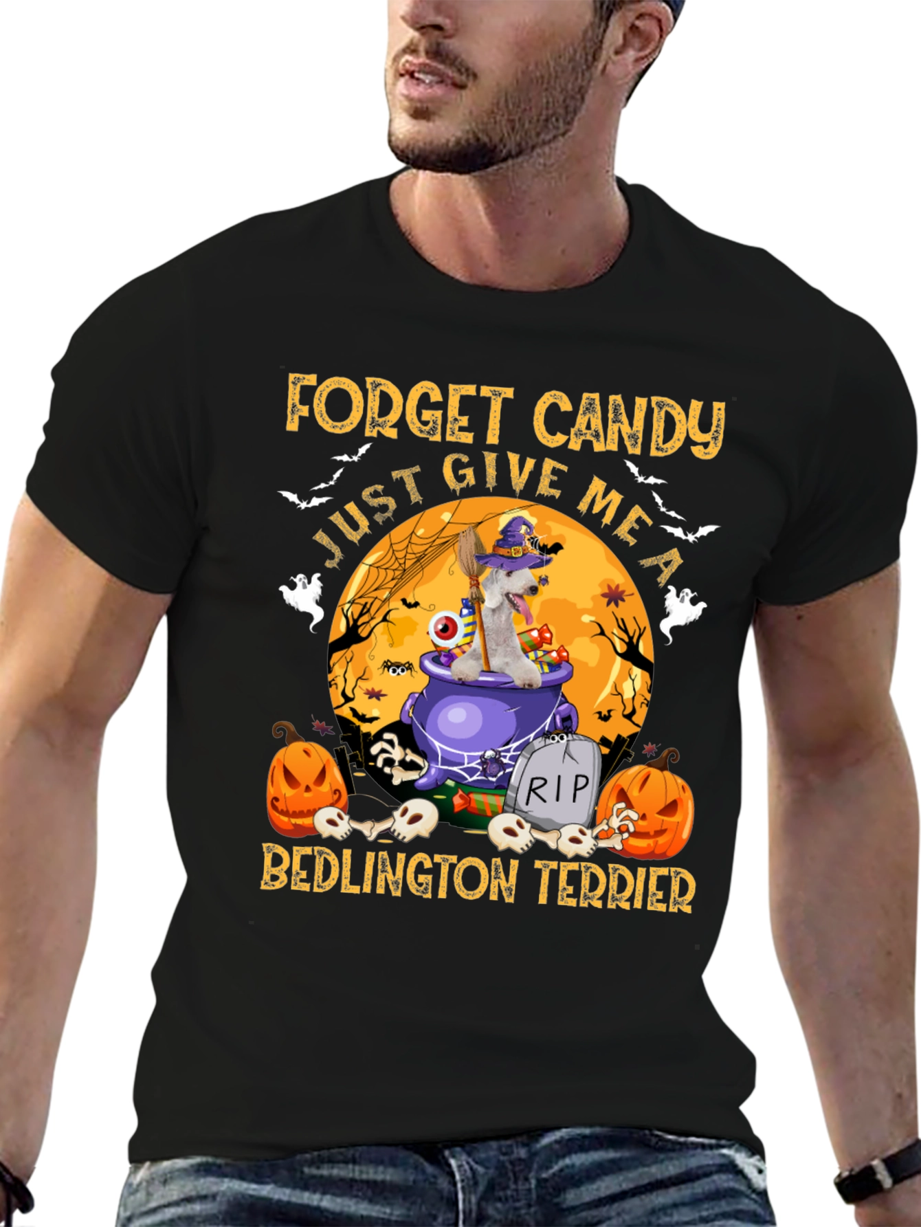 Halloween Bedlington Terrier T-Shirt