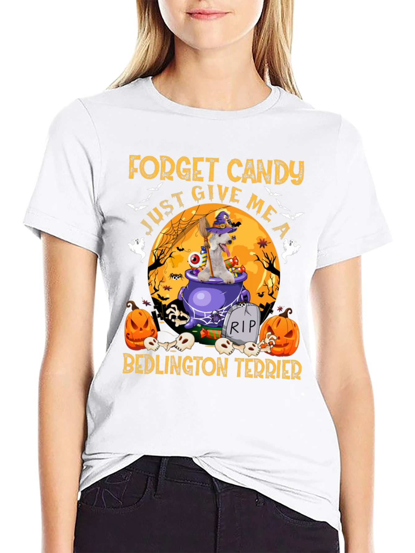 Halloween Bedlington Terrier T-Shirt
