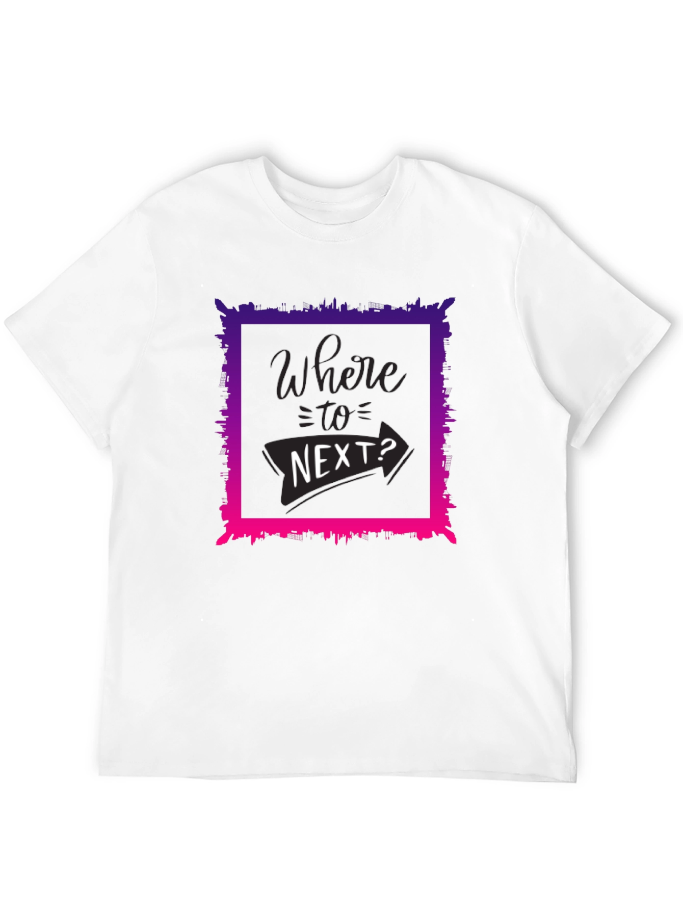 Where To Next? Graphic Tee - Black